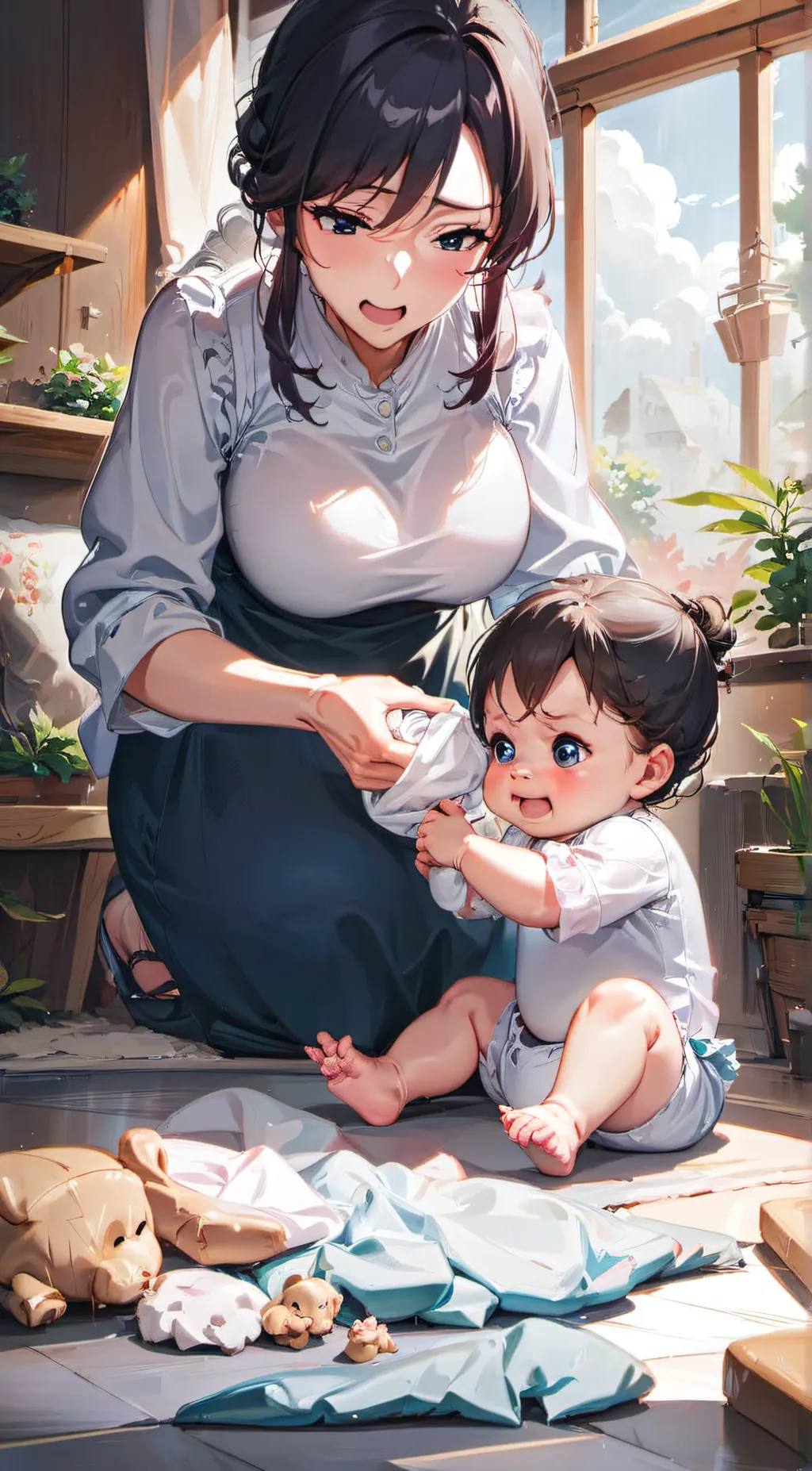 ai character: mumma background