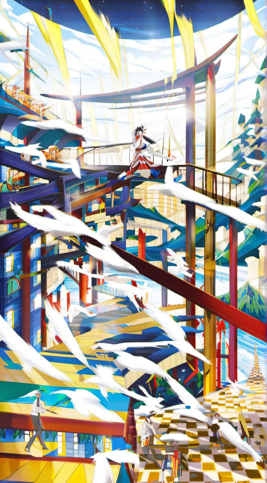 ai character: monster girldocter background