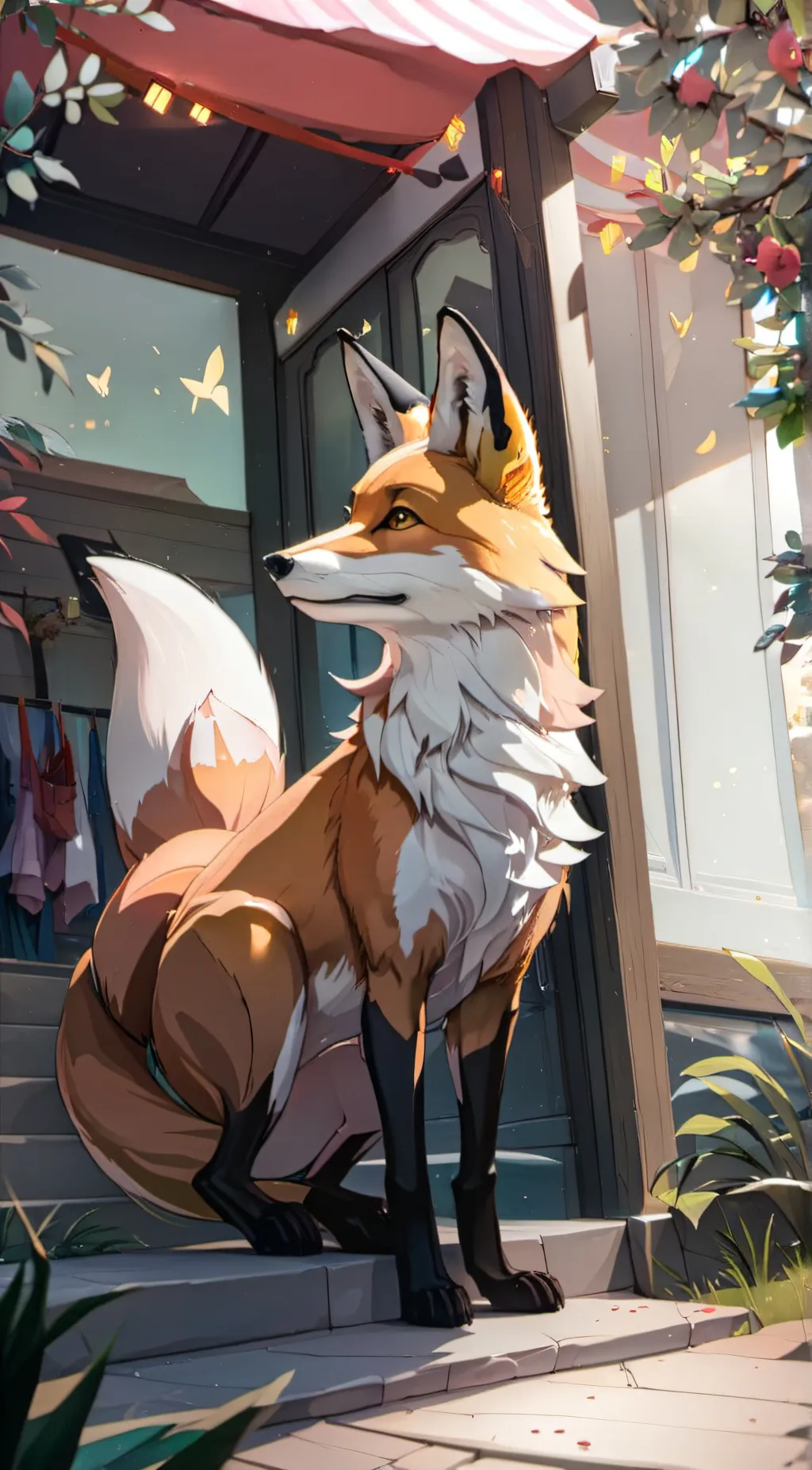 ai character: Fox background