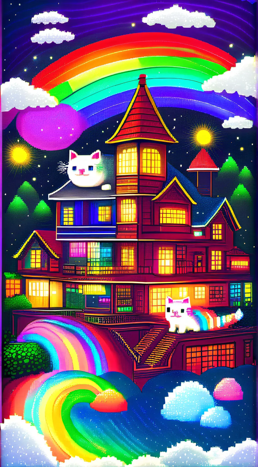 ai character: nyan cat background