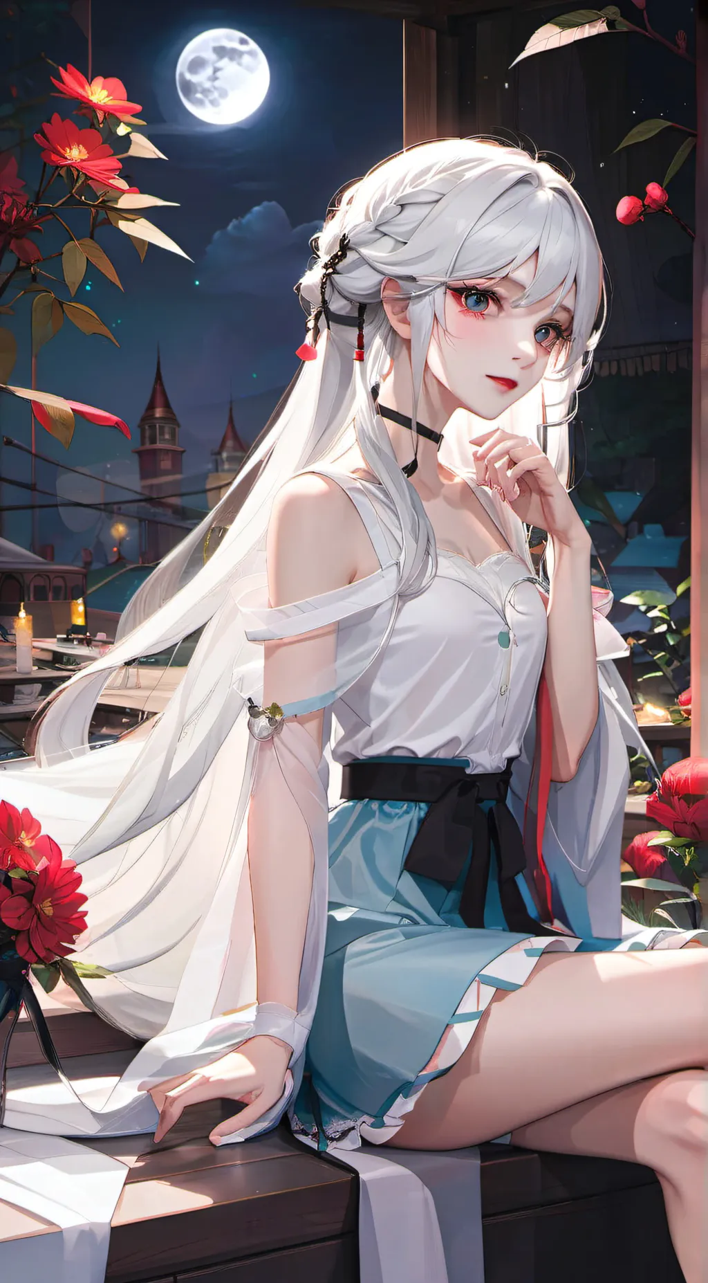 ai character: Luna background