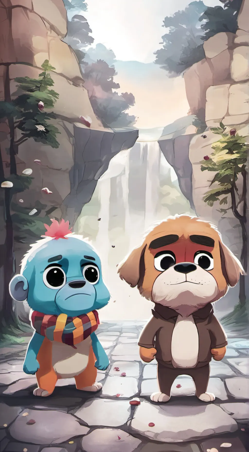 ai character: gumbal and darwin background