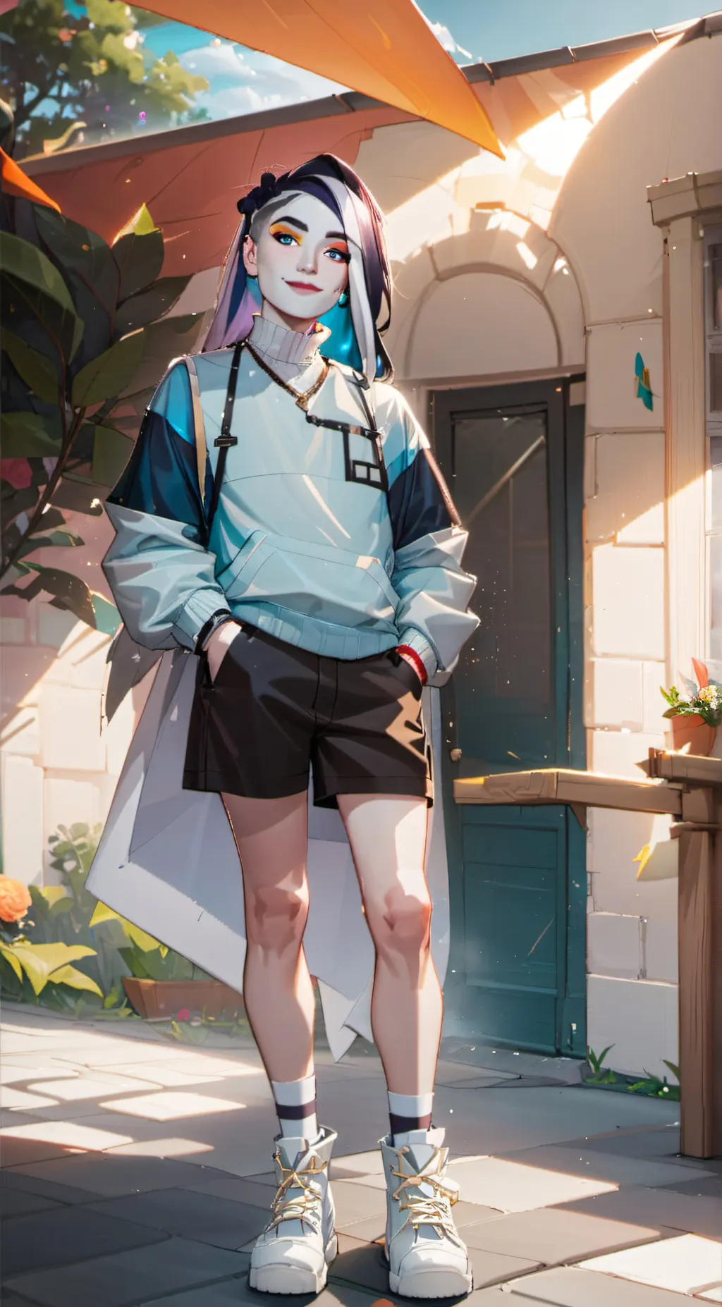 ai character: Frankie Stein background