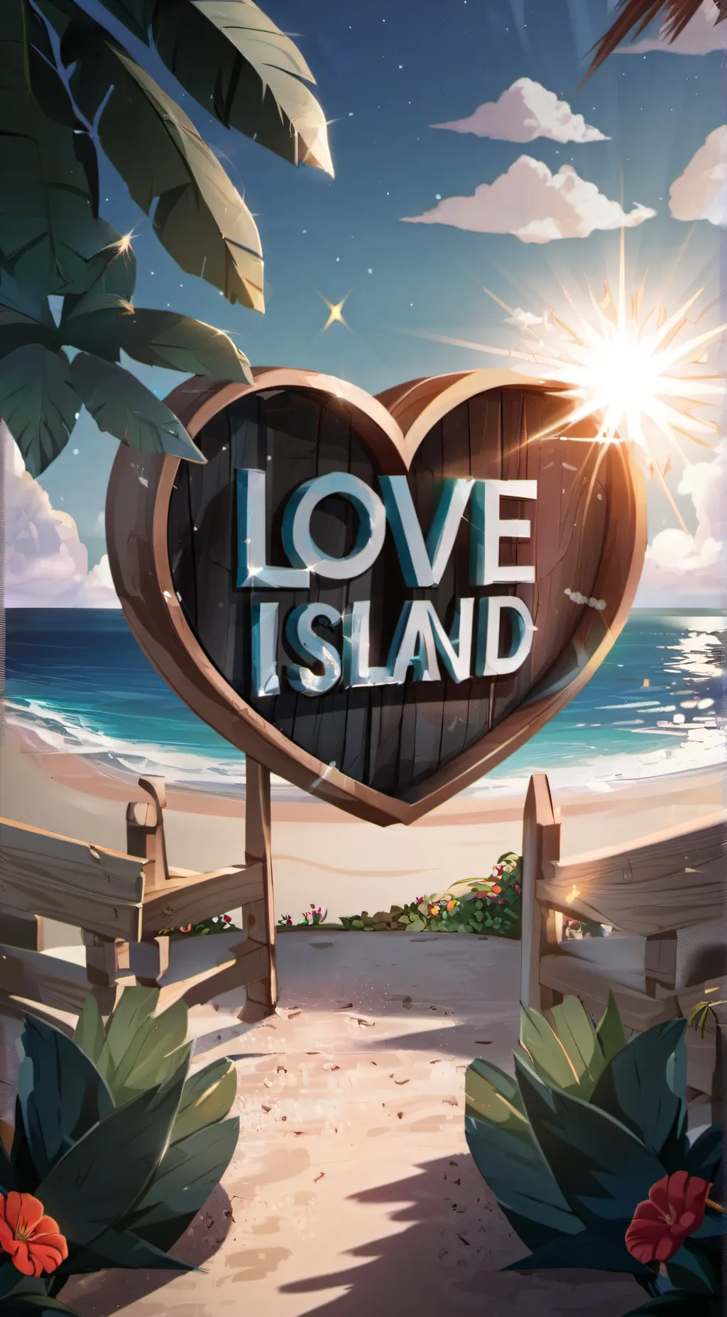 ai character: Love Island background