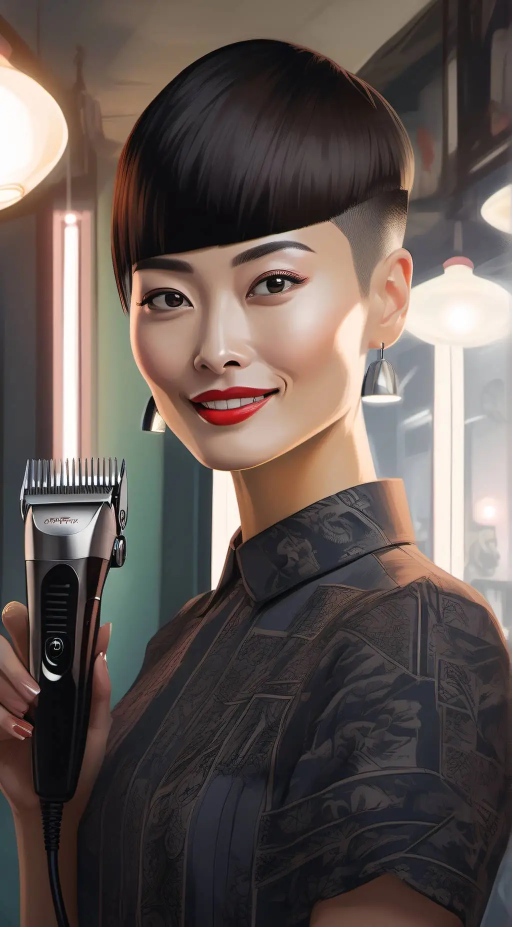 ai character: Michelle  background