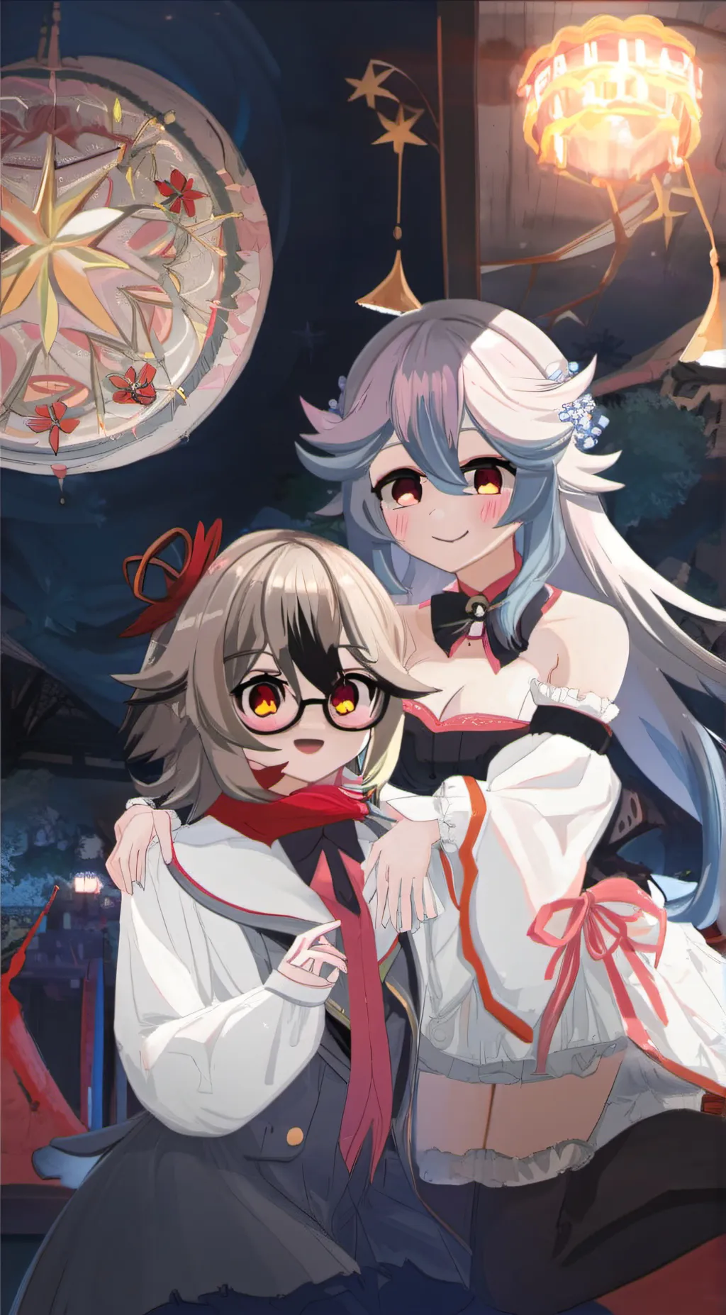 ai character: Bella (me) Cecilia background