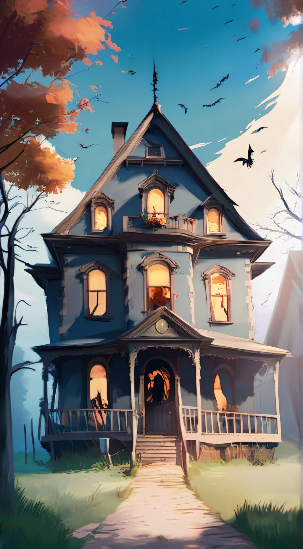 ai character: horror background