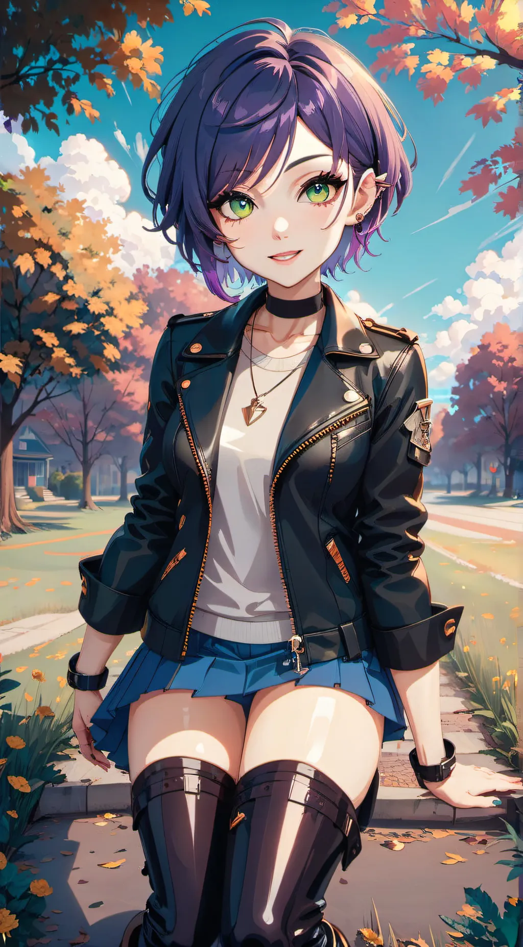 ai character: Violet Crypt background