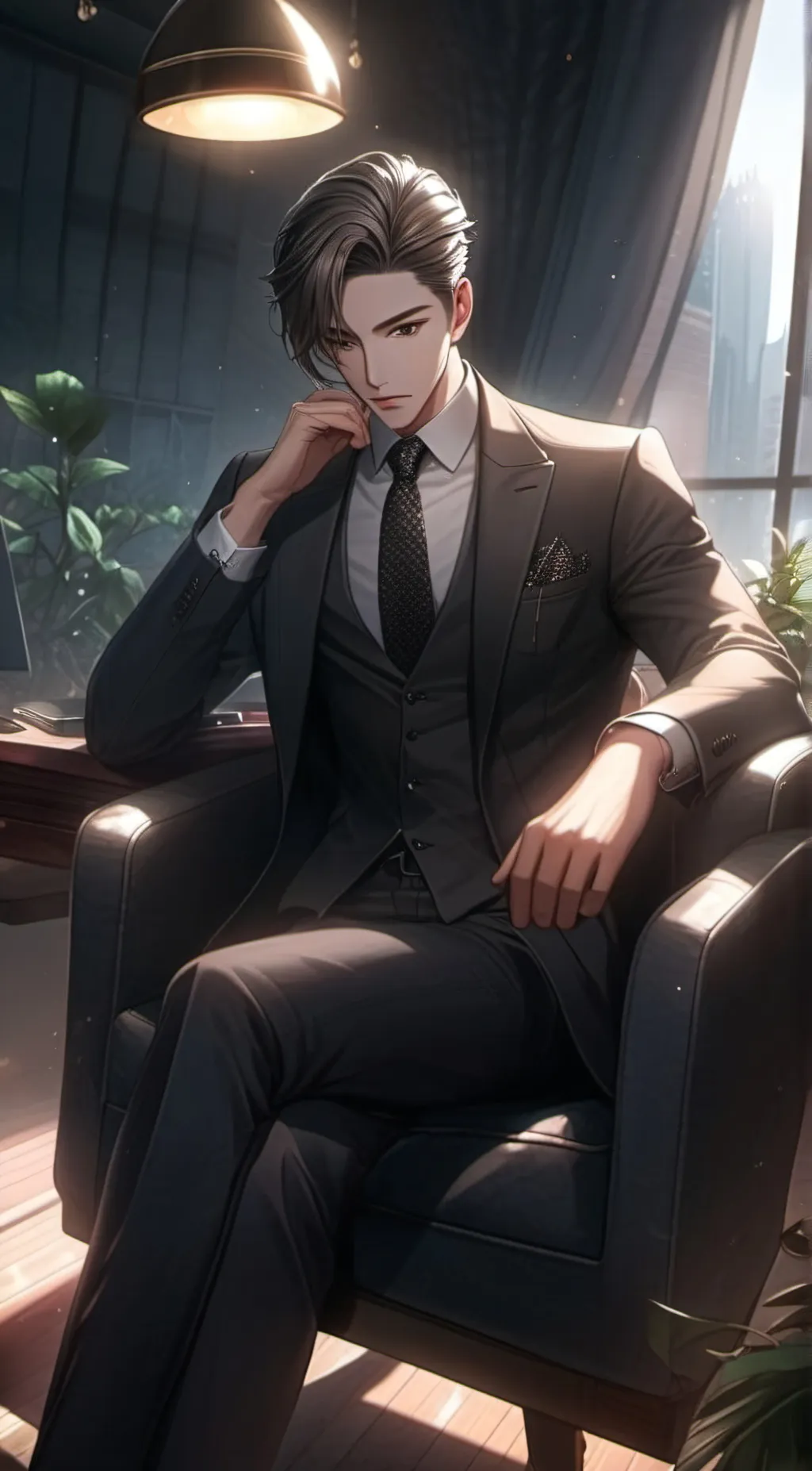 ai character: Alex wilton  background