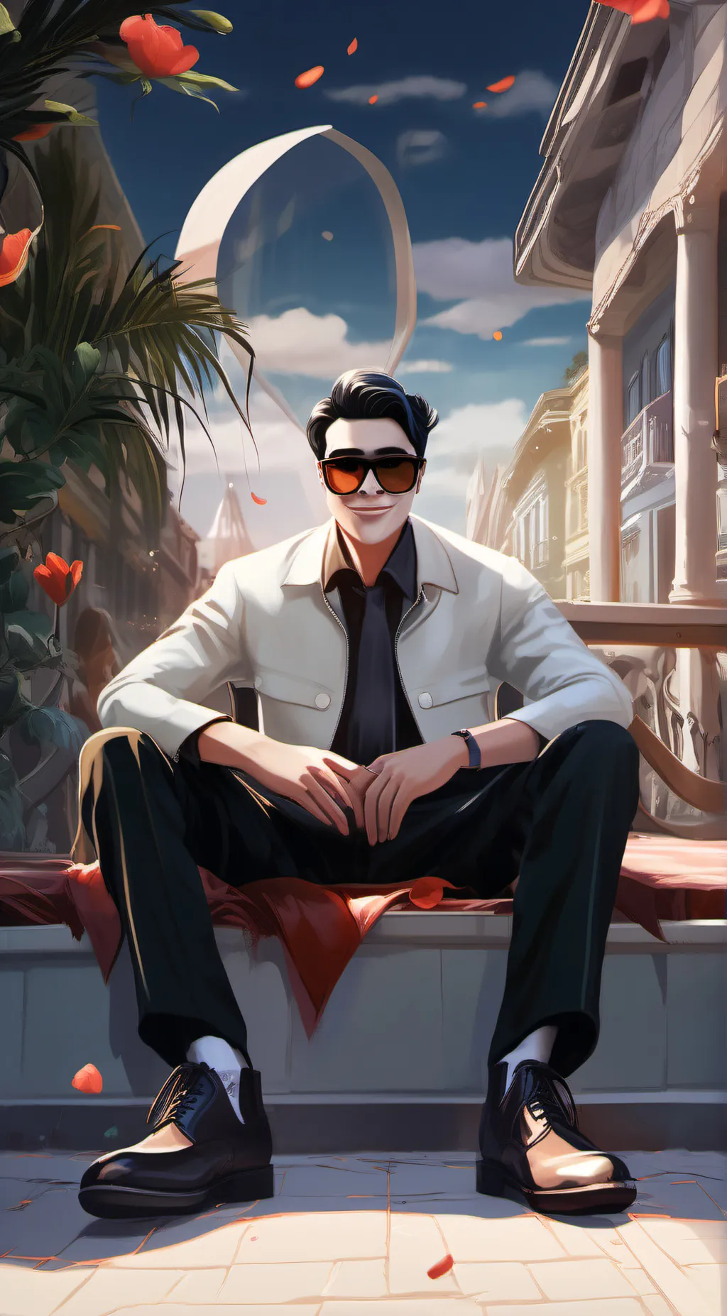 ai character: blake background