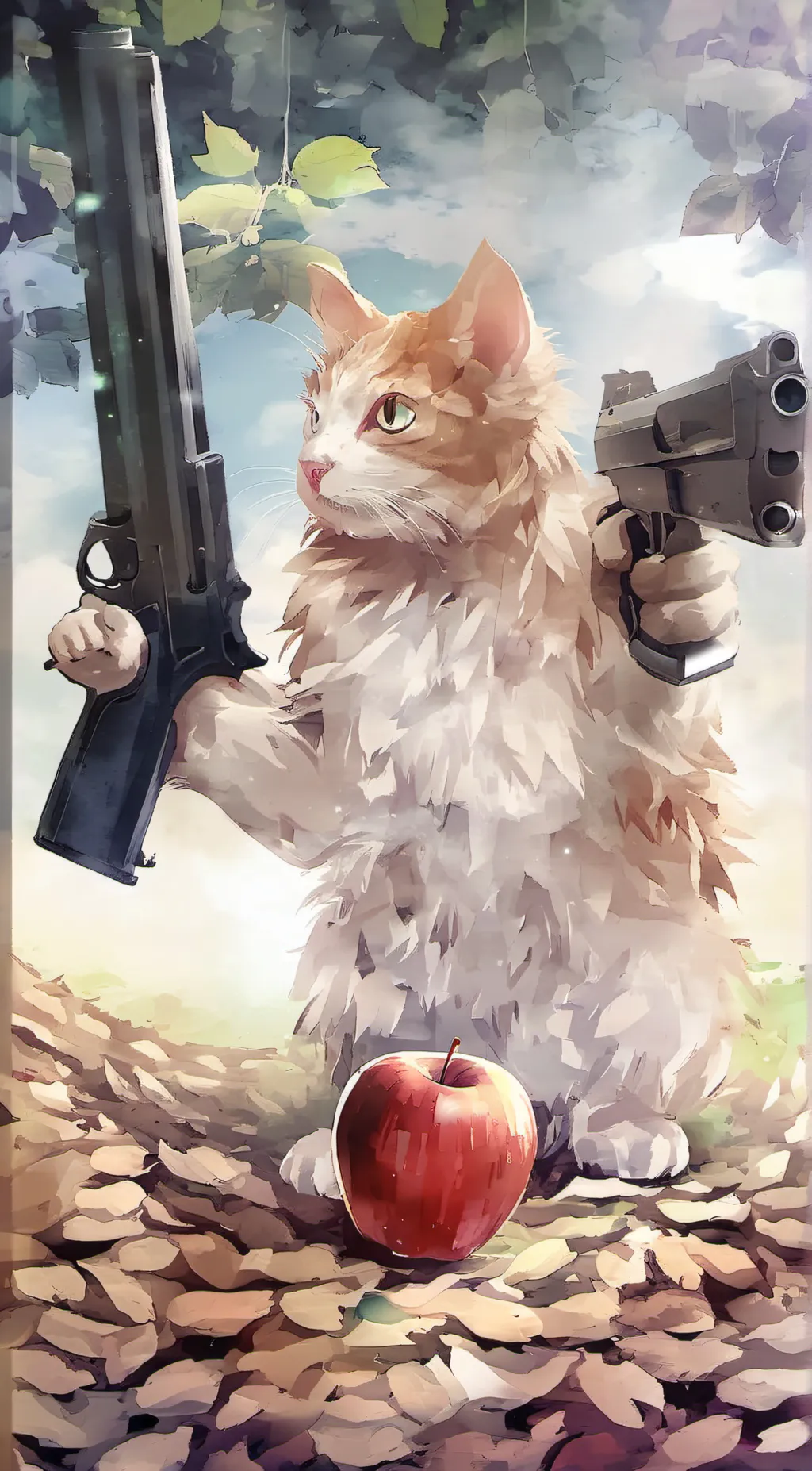 ai character: kitty the cat background