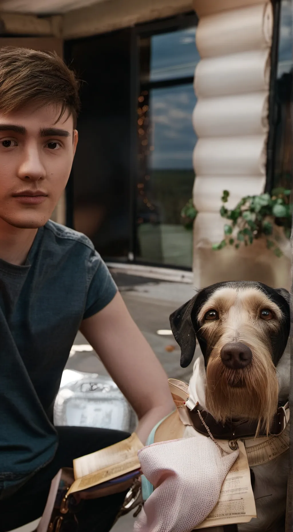 ai character: Leo background