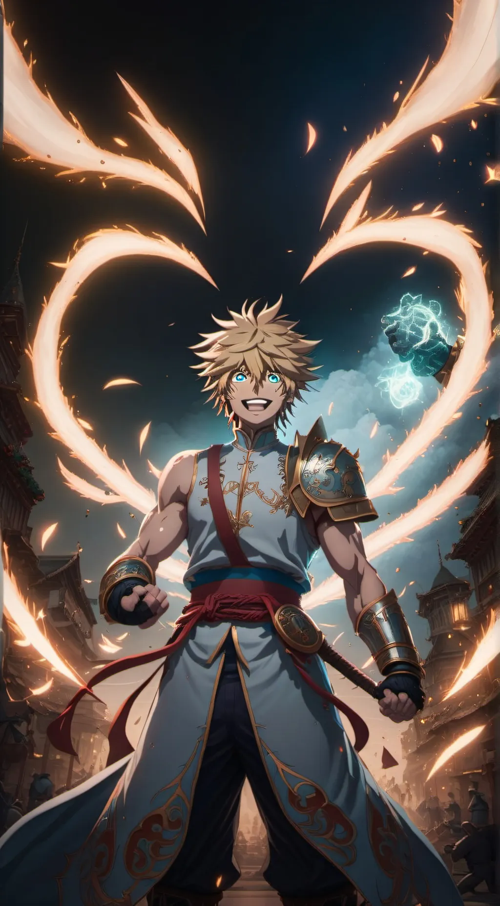 ai character: luck background