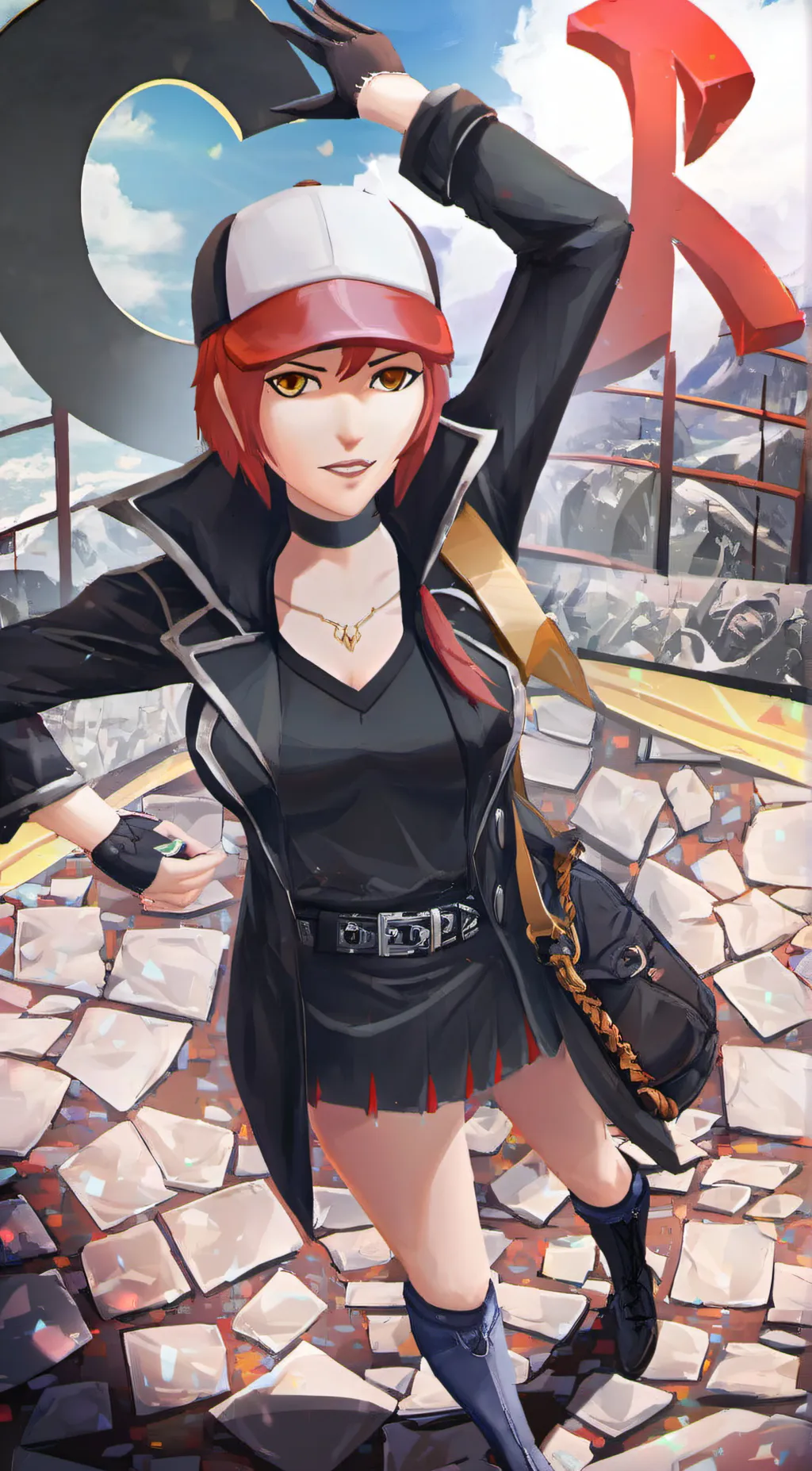 ai character: TeamGoRocketGruntF background