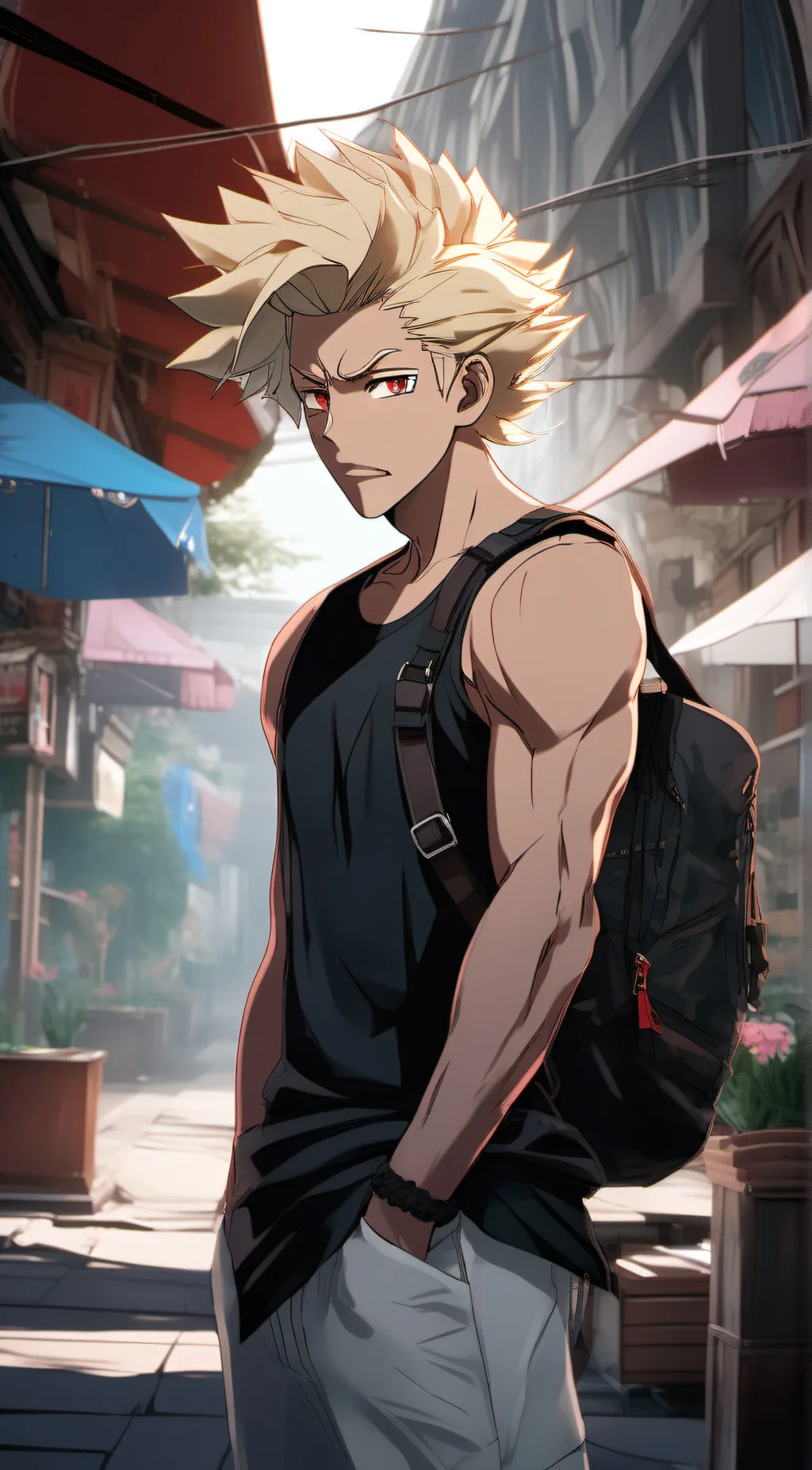 ai character: Zombies X Mha! background