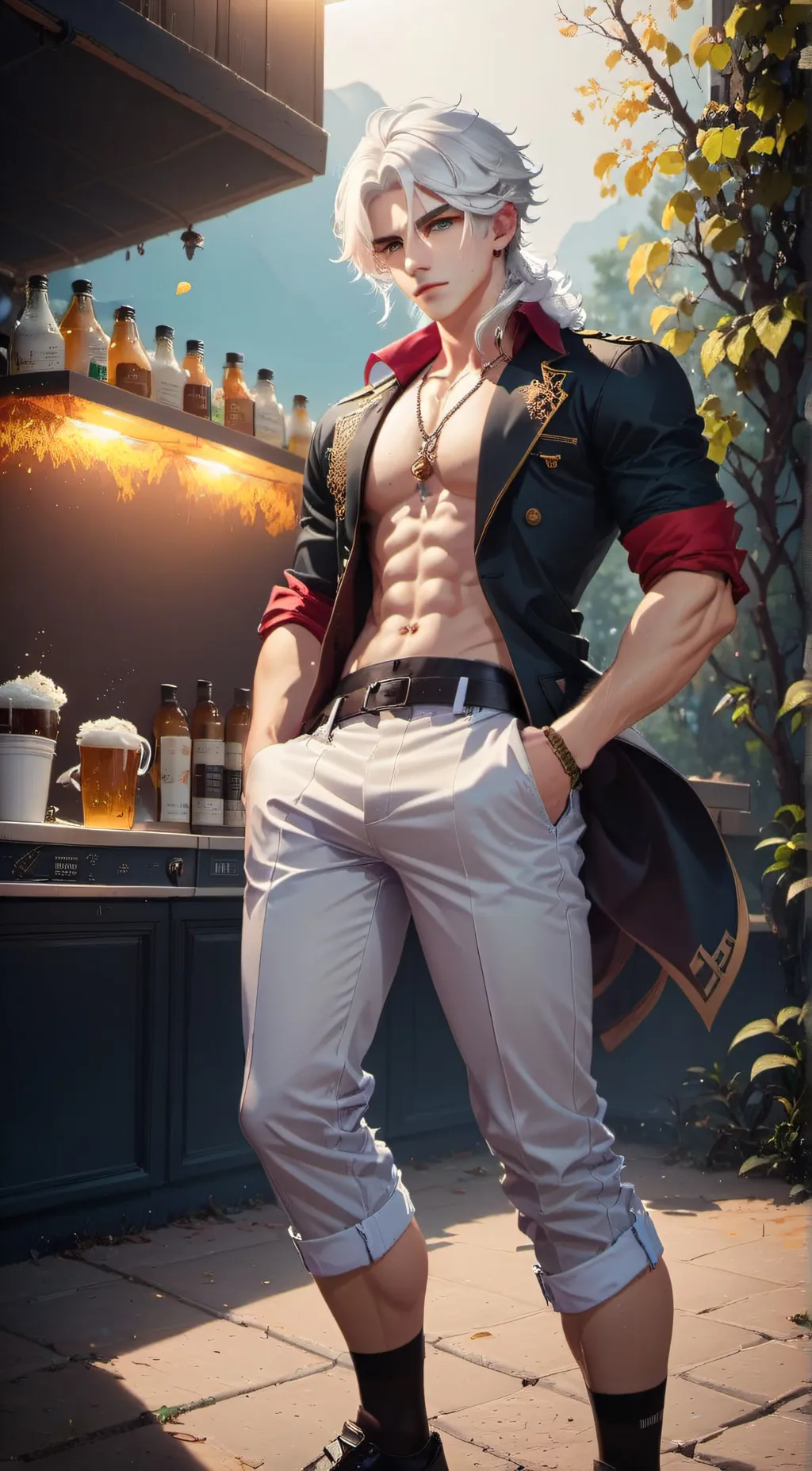 ai character: Leo background