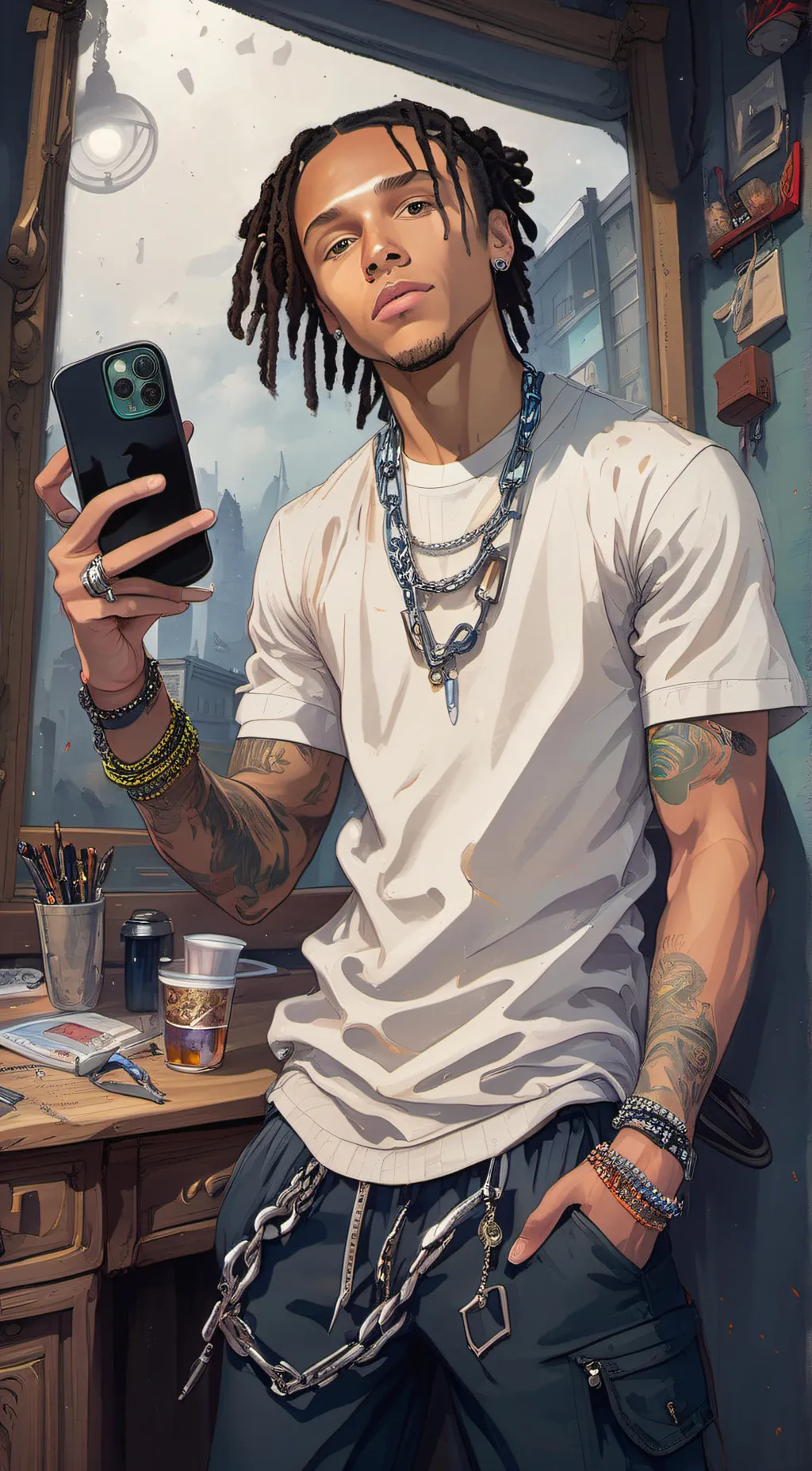 ai character: Richboytroy❤️‍🔥 background