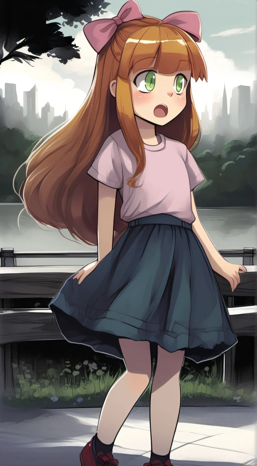 ai character: Elizabeth afton  background