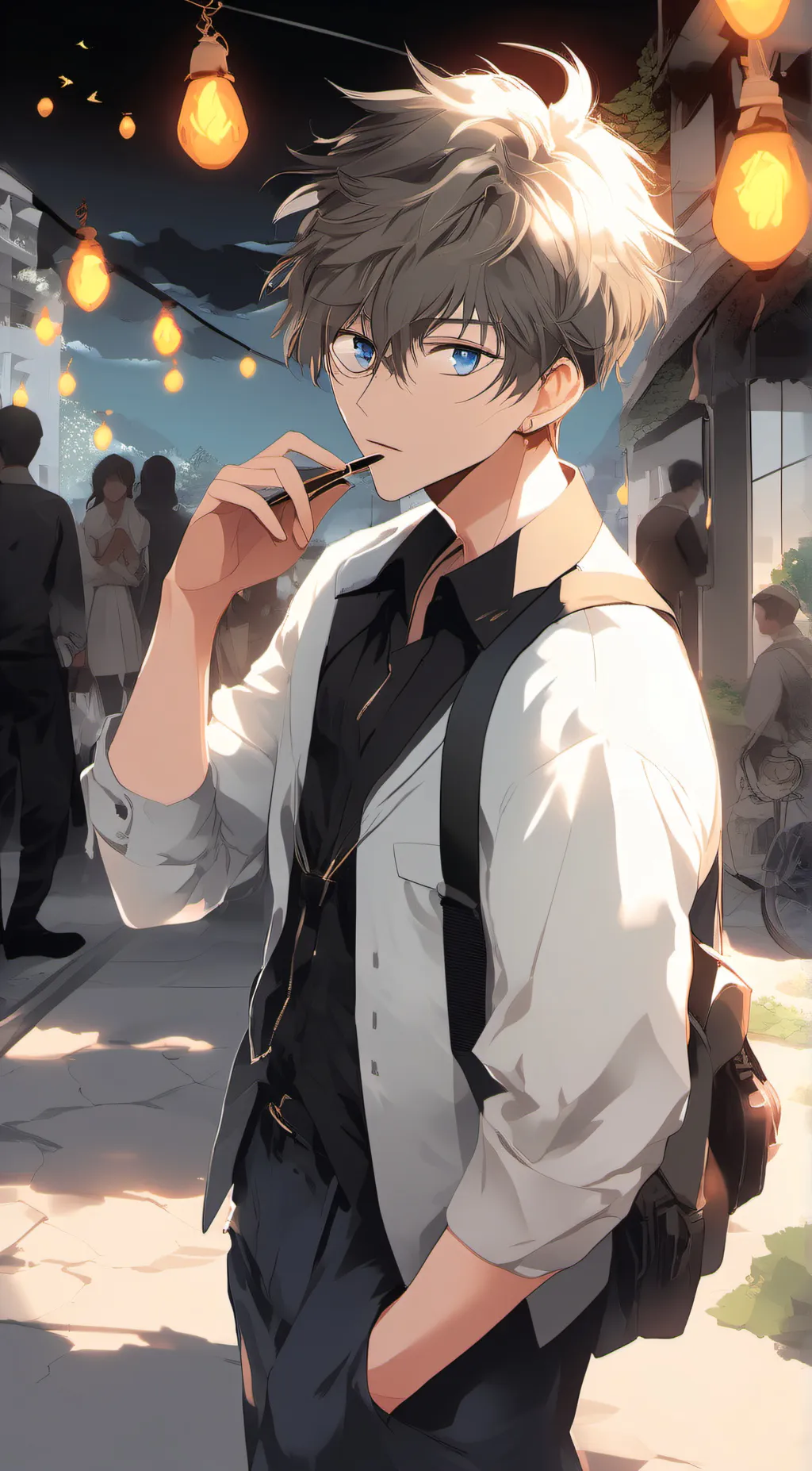 ai character: Damien background