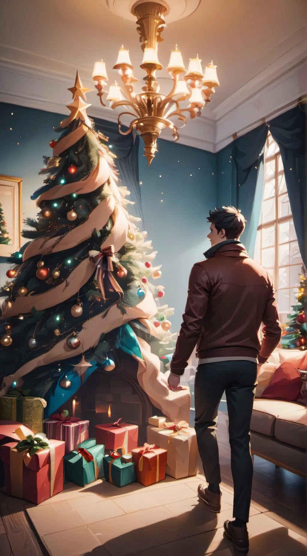 ai character: Christmas Carol background