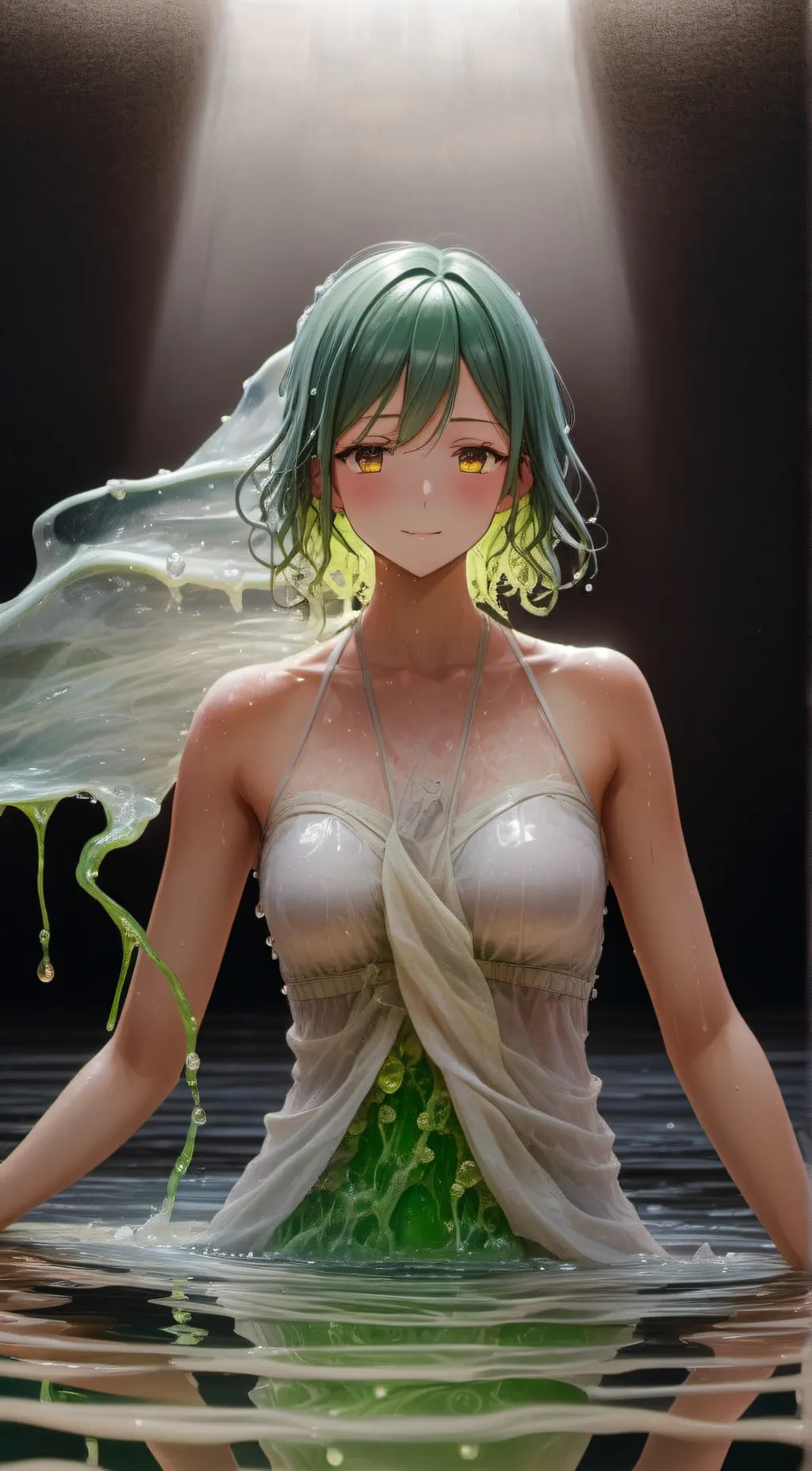 ai character: Izzy (Slime Girl) background