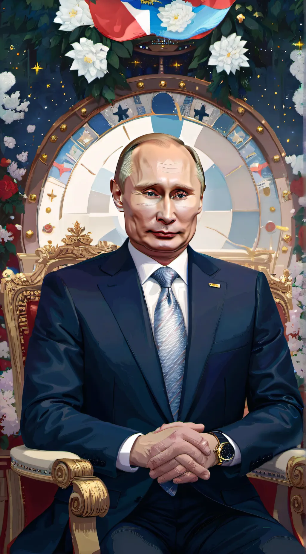 ai character: Vladimir Putin  background