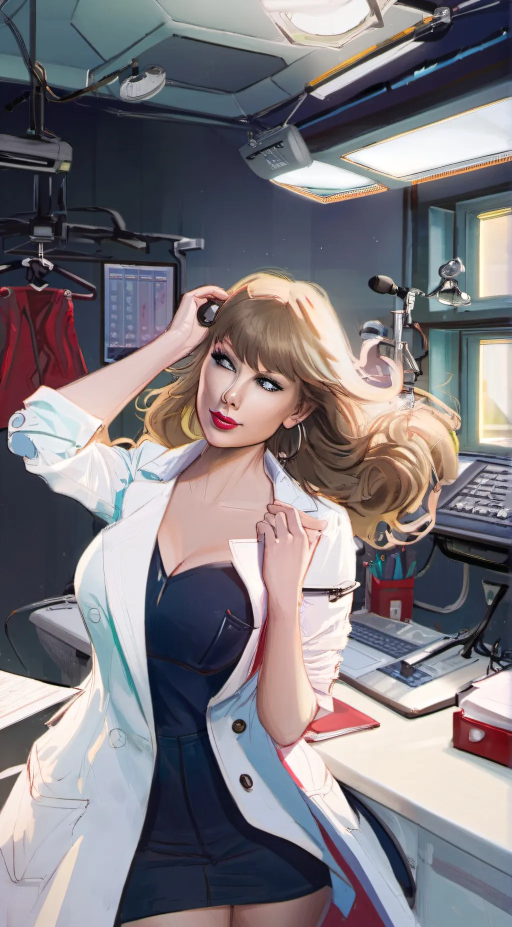 ai character: Taylor swift  background