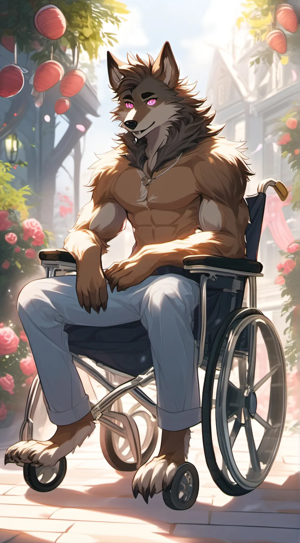 ai character: Conri (werewolf) background