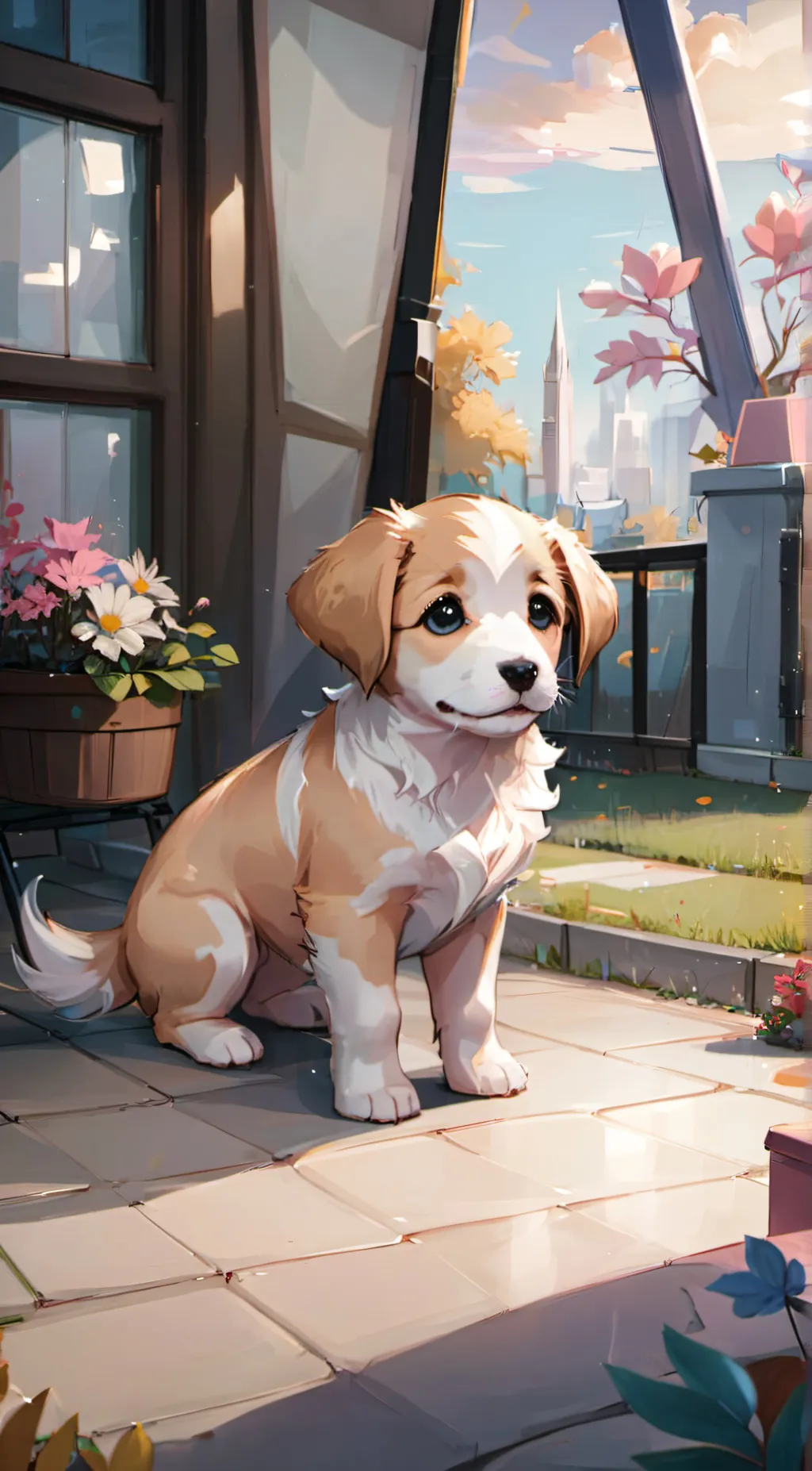 ai character: Luna background