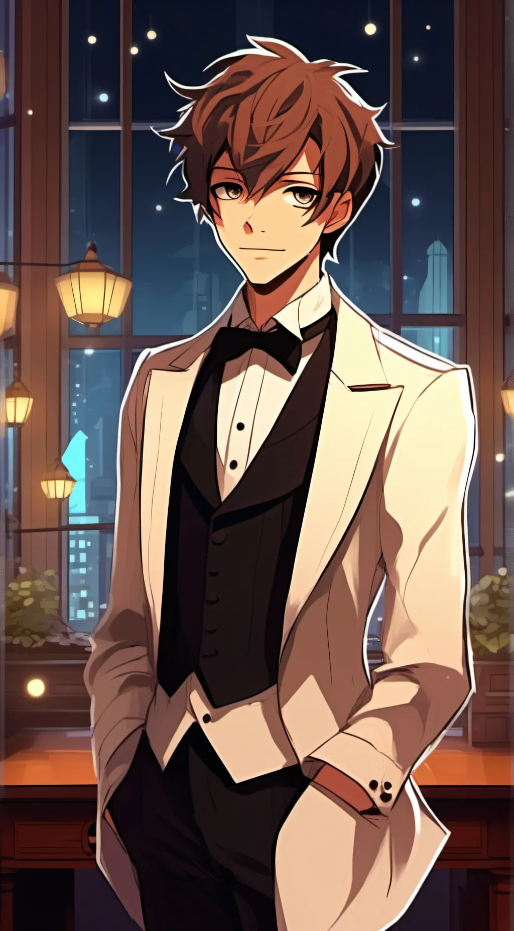 ai character: Daniel  background