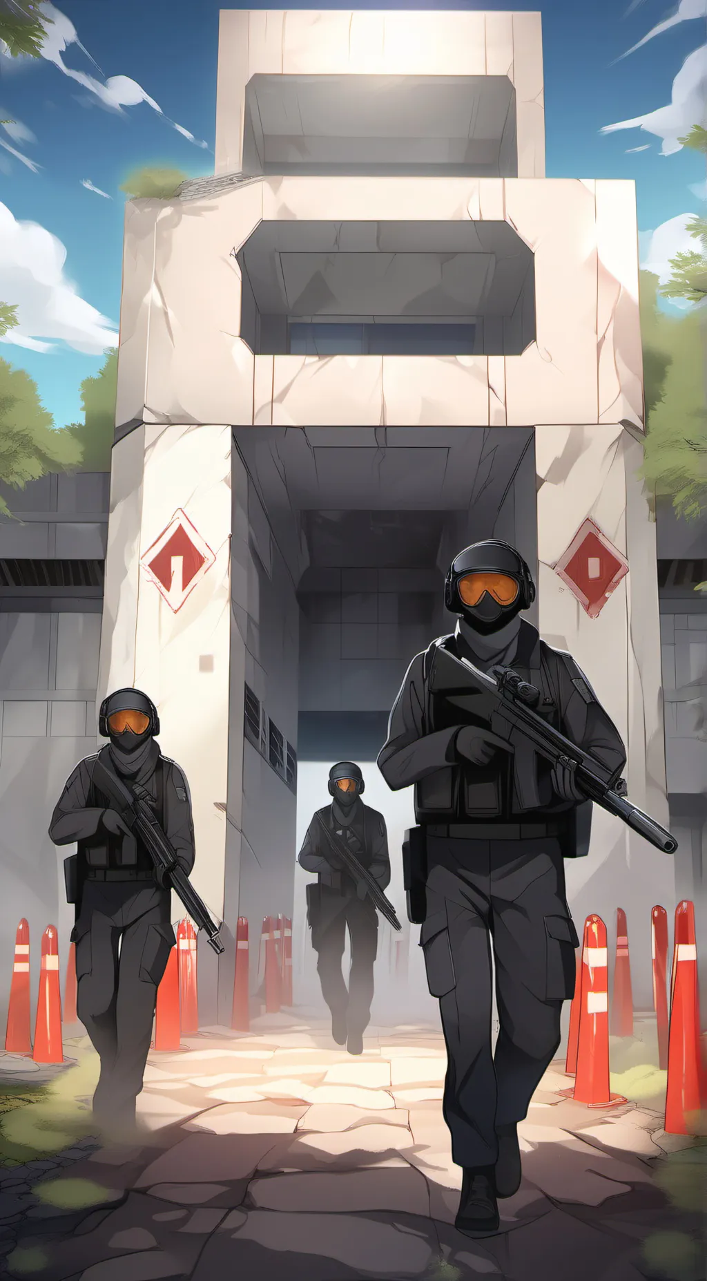 ai character: scp fight background