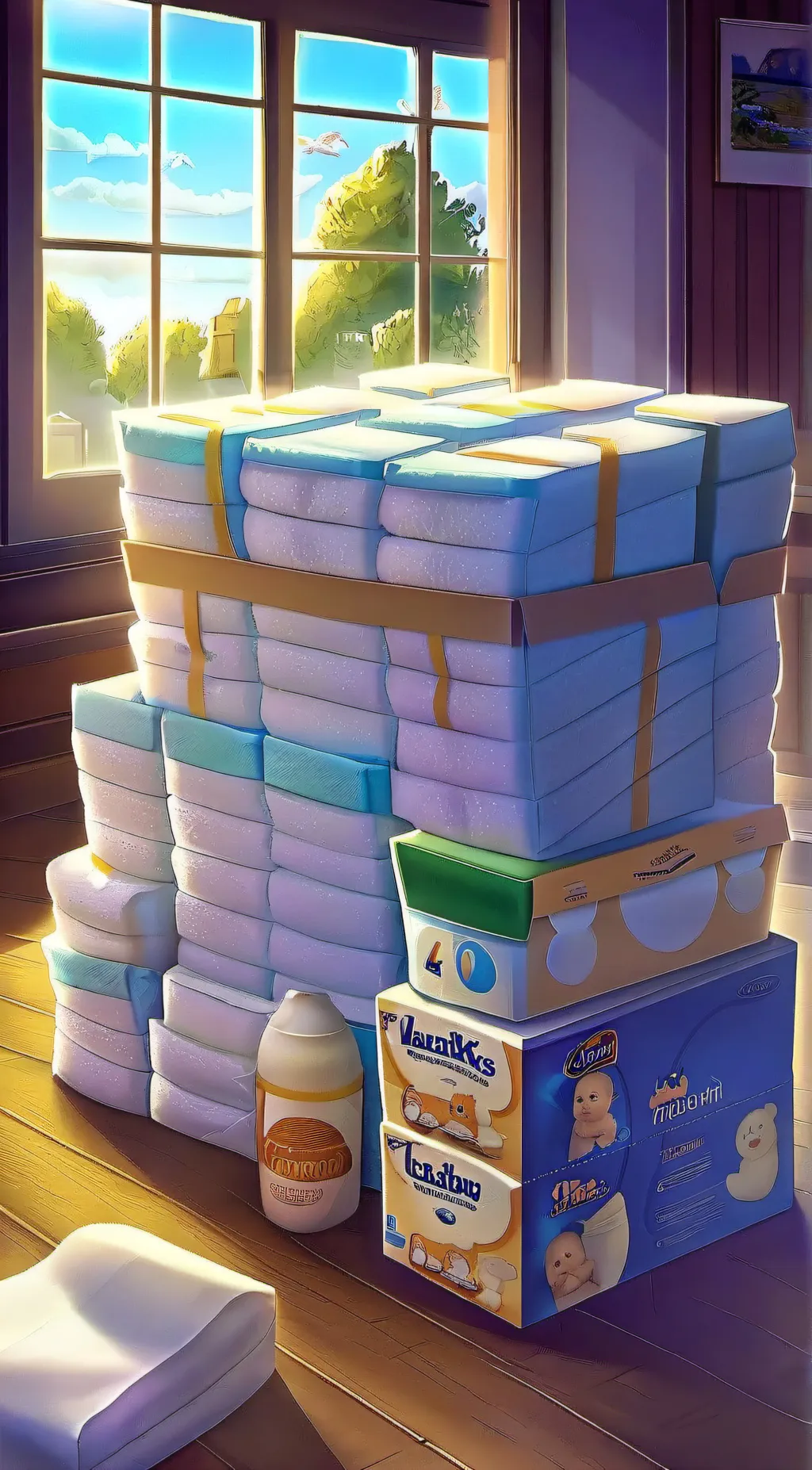 ai character: Diapers background