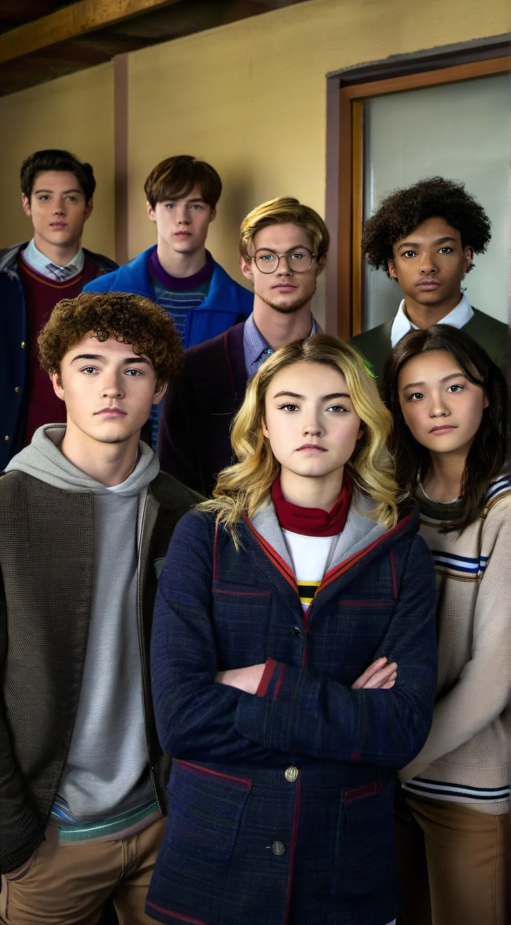 ai character: School Spirits background