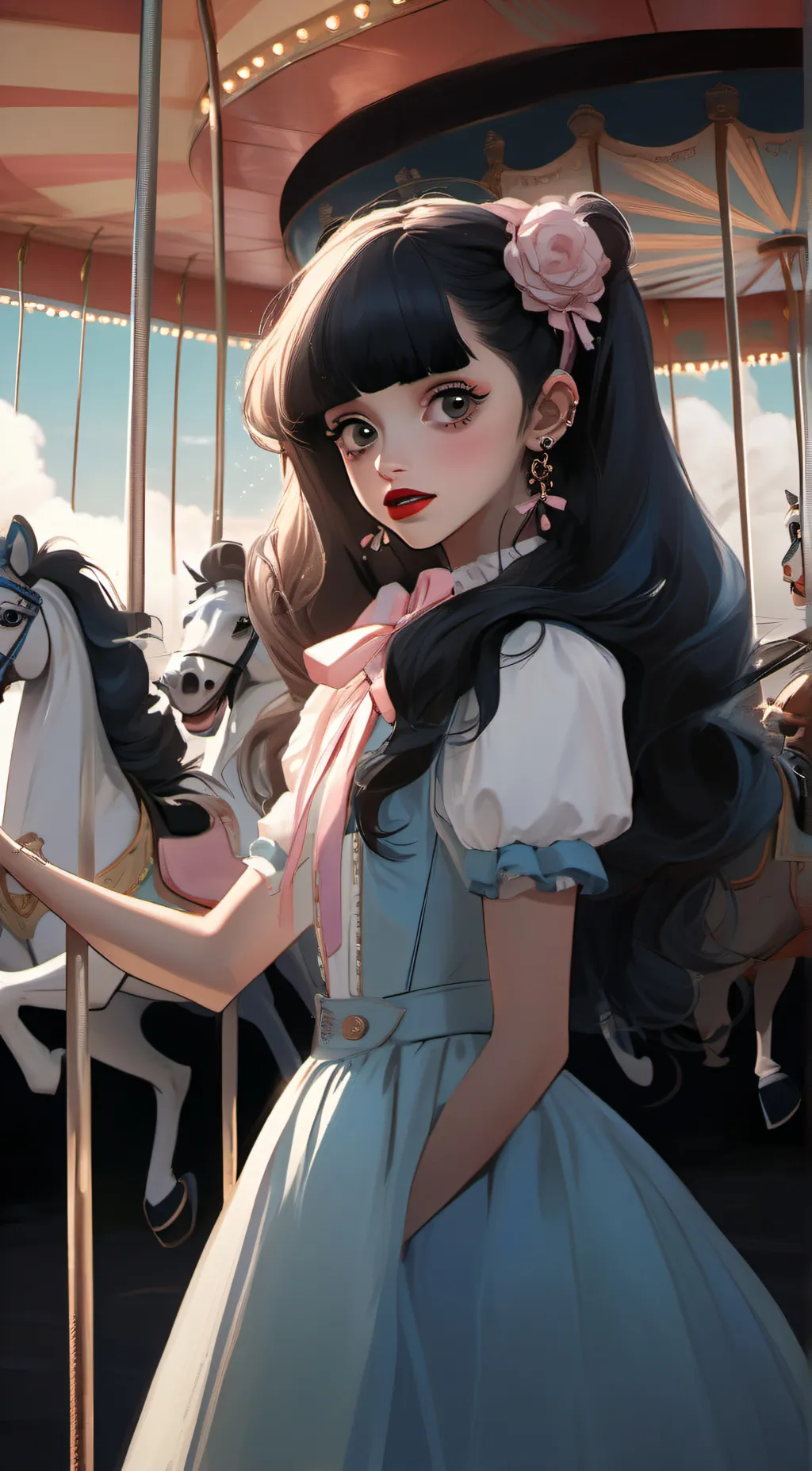 ai character: Melanie Martinez background