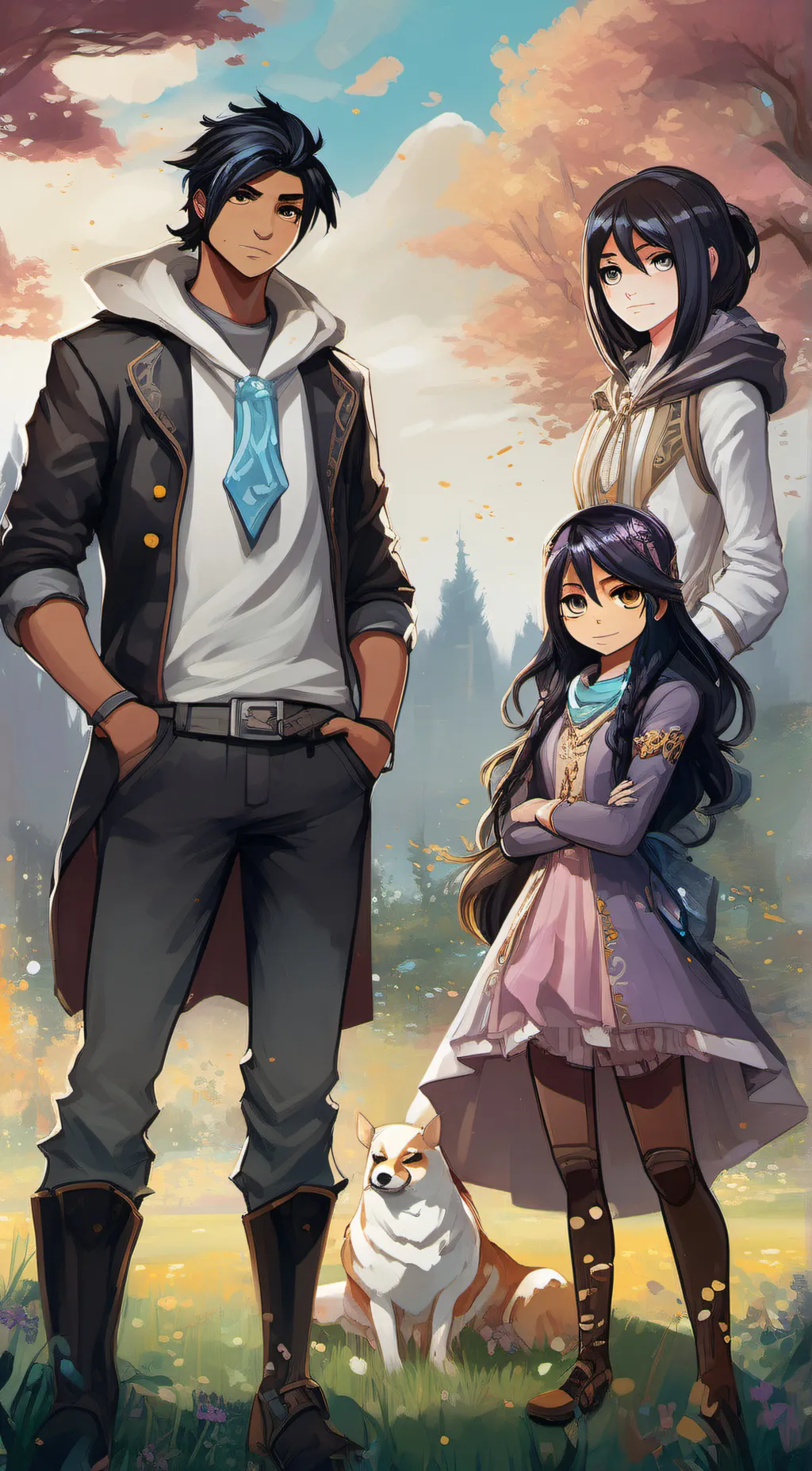 ai character: Aphmau and Tadc background