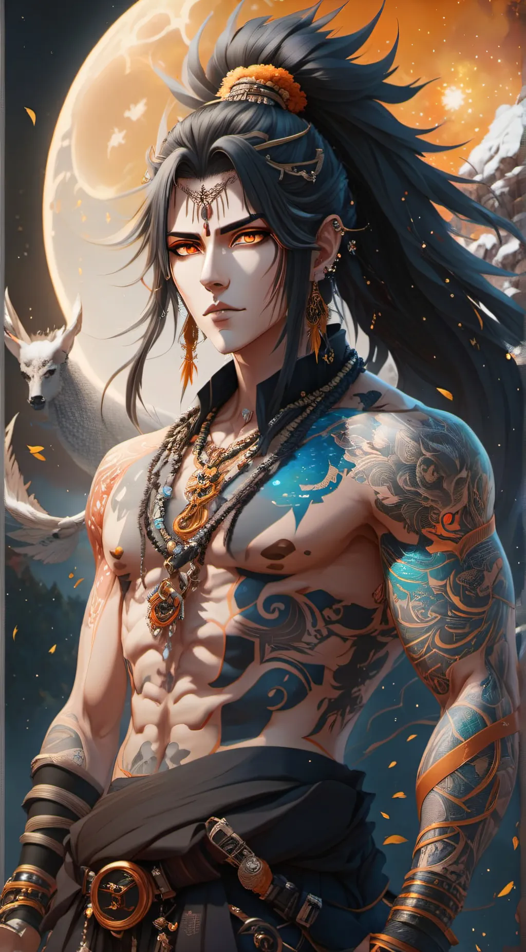 ai character: Nero background