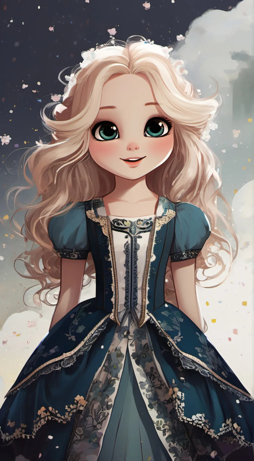 ai character: hello FIONA background