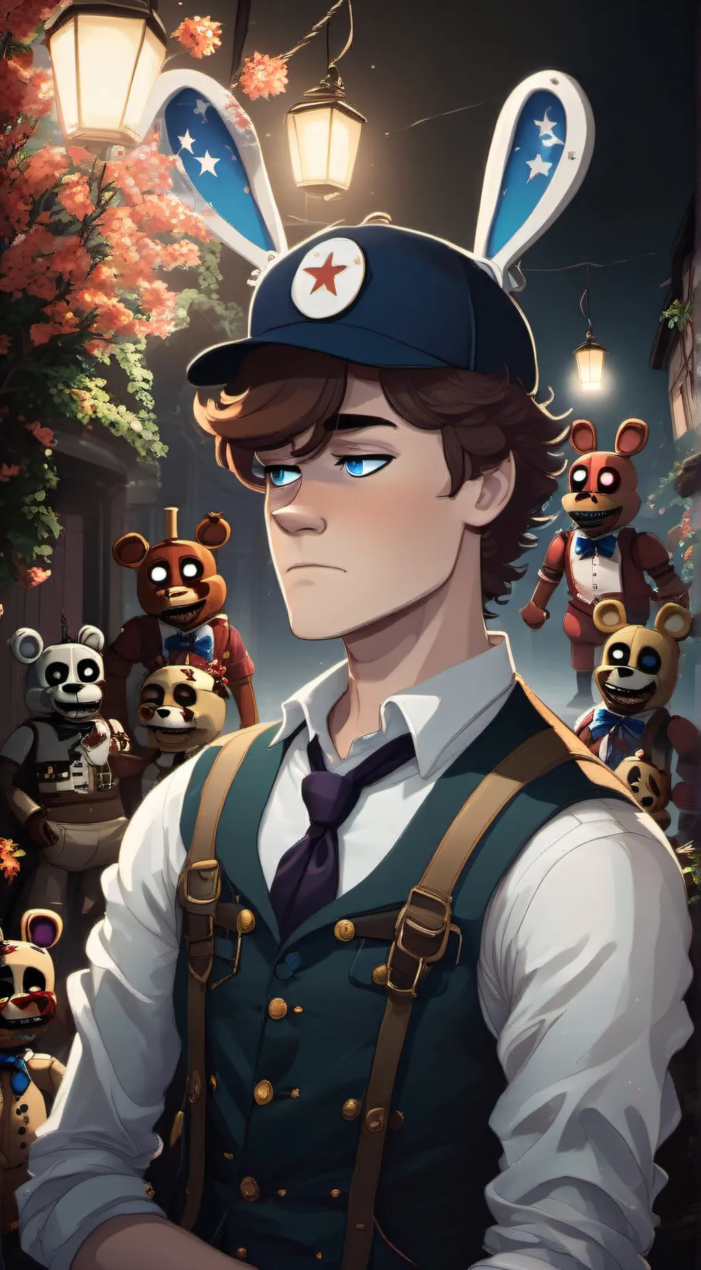 ai character: Michael Afton  background