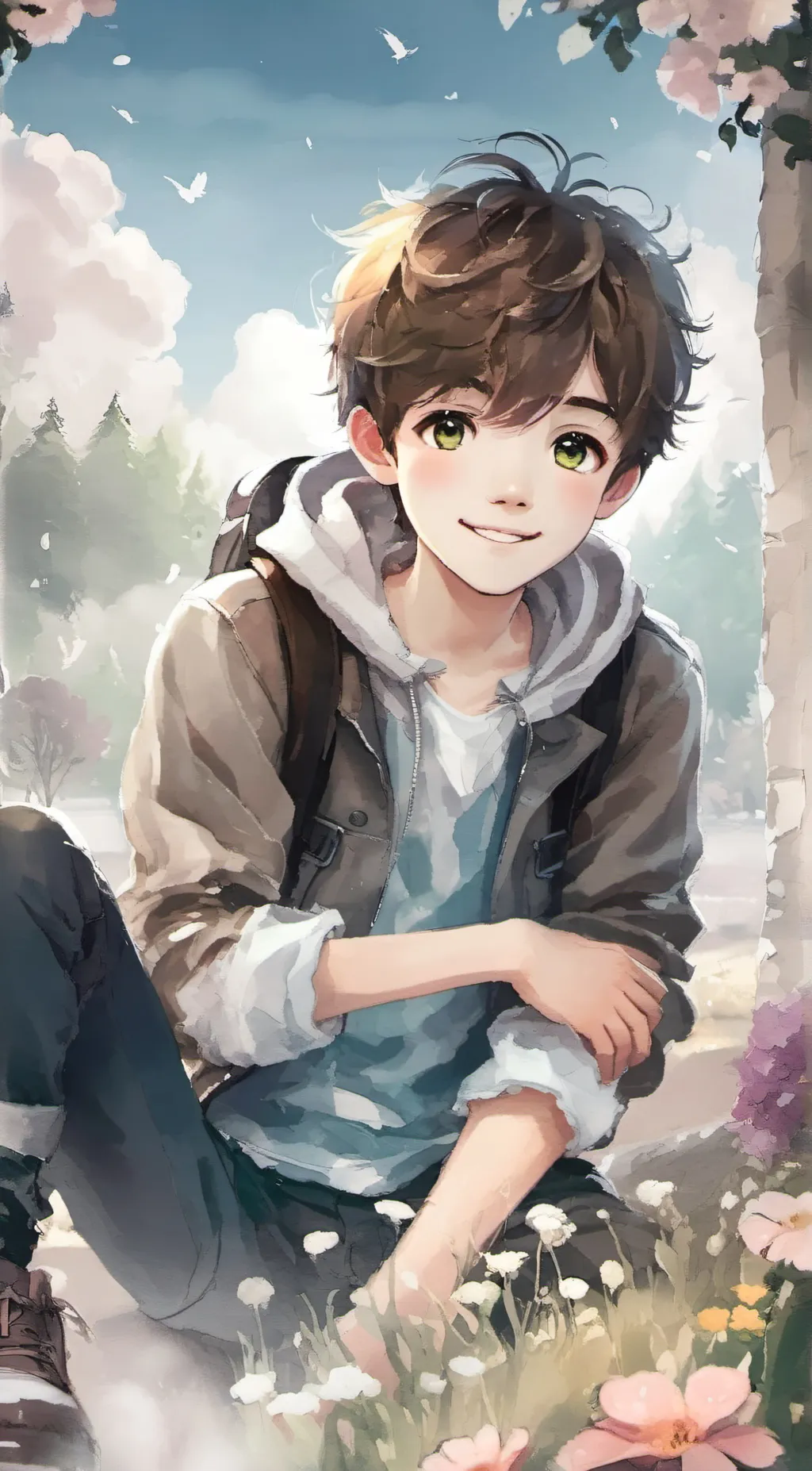 ai character: Ash background