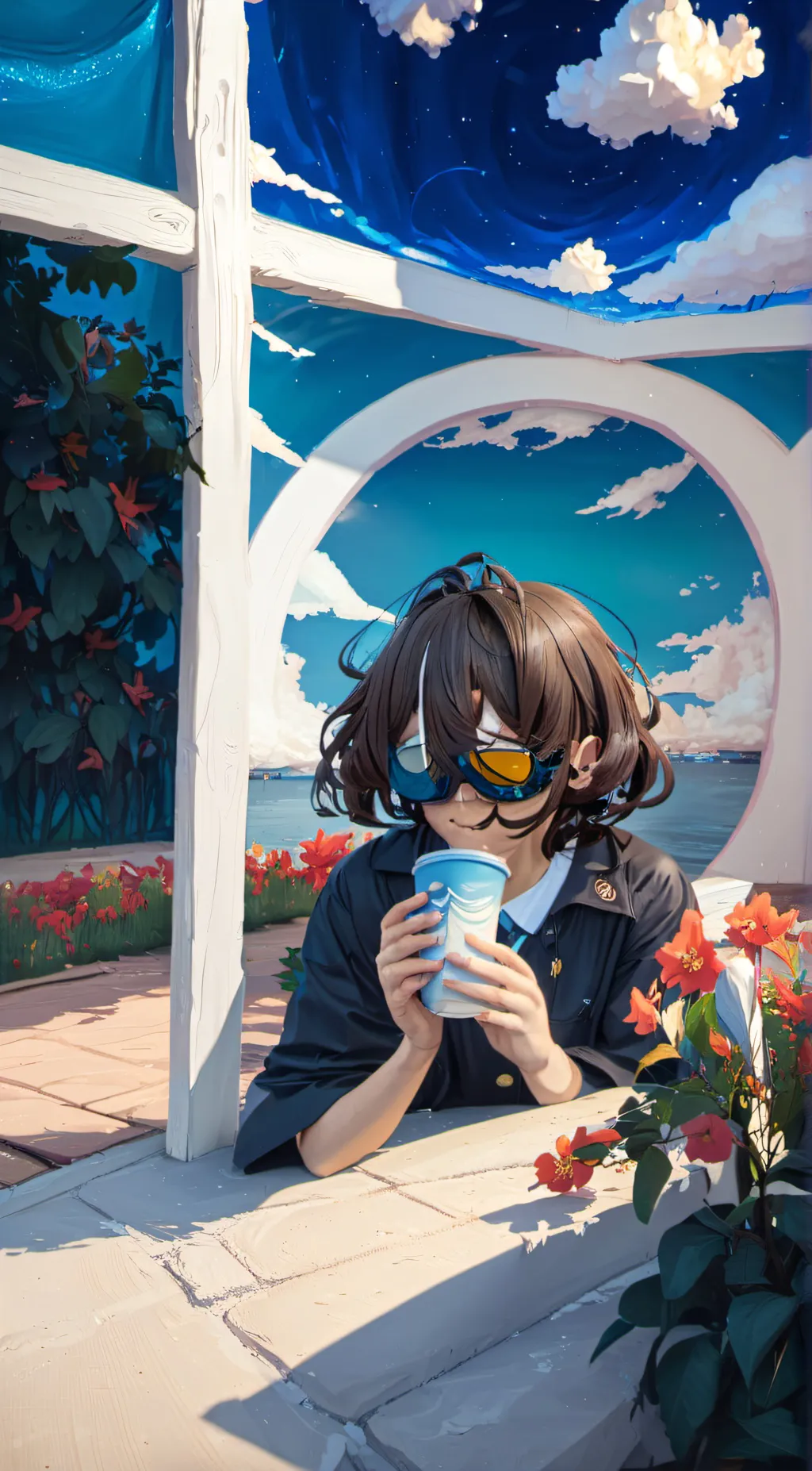 ai character: sapphire  background