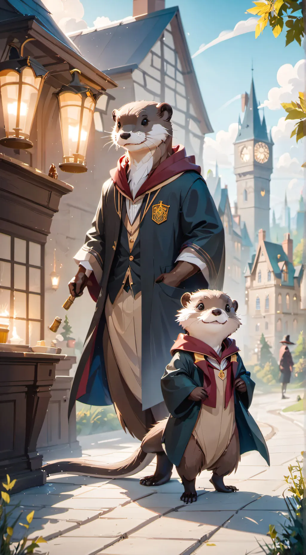 ai character: otto and shelina background