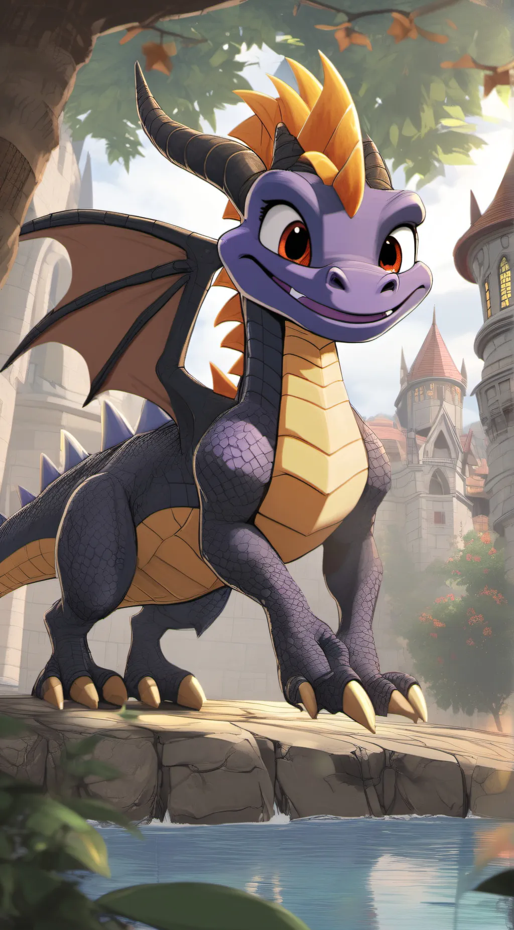 ai character: Spyro background