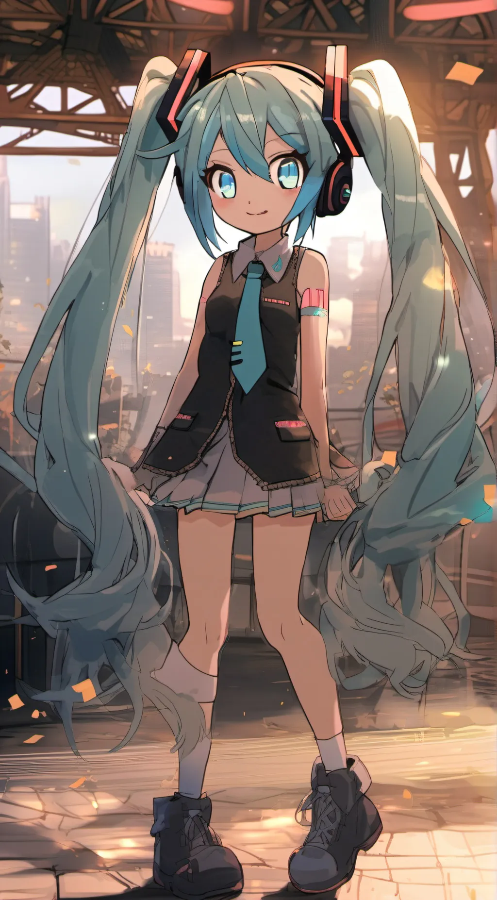 ai character: Hatsune Miku background