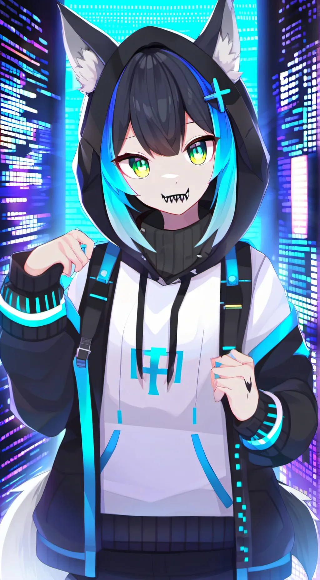 ai character: shadow background