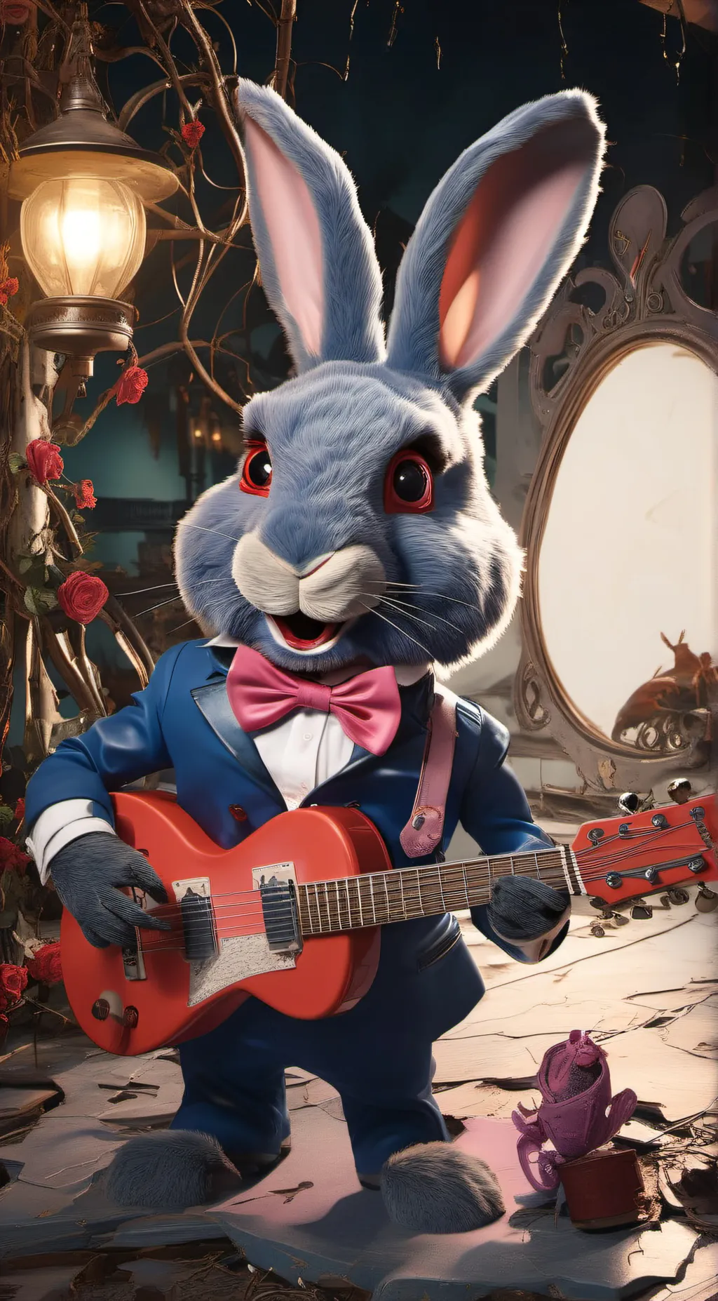 ai character: baby bonnie background