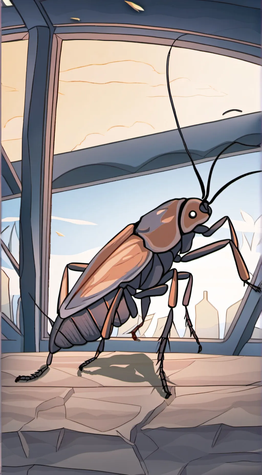 ai character: cokroach background