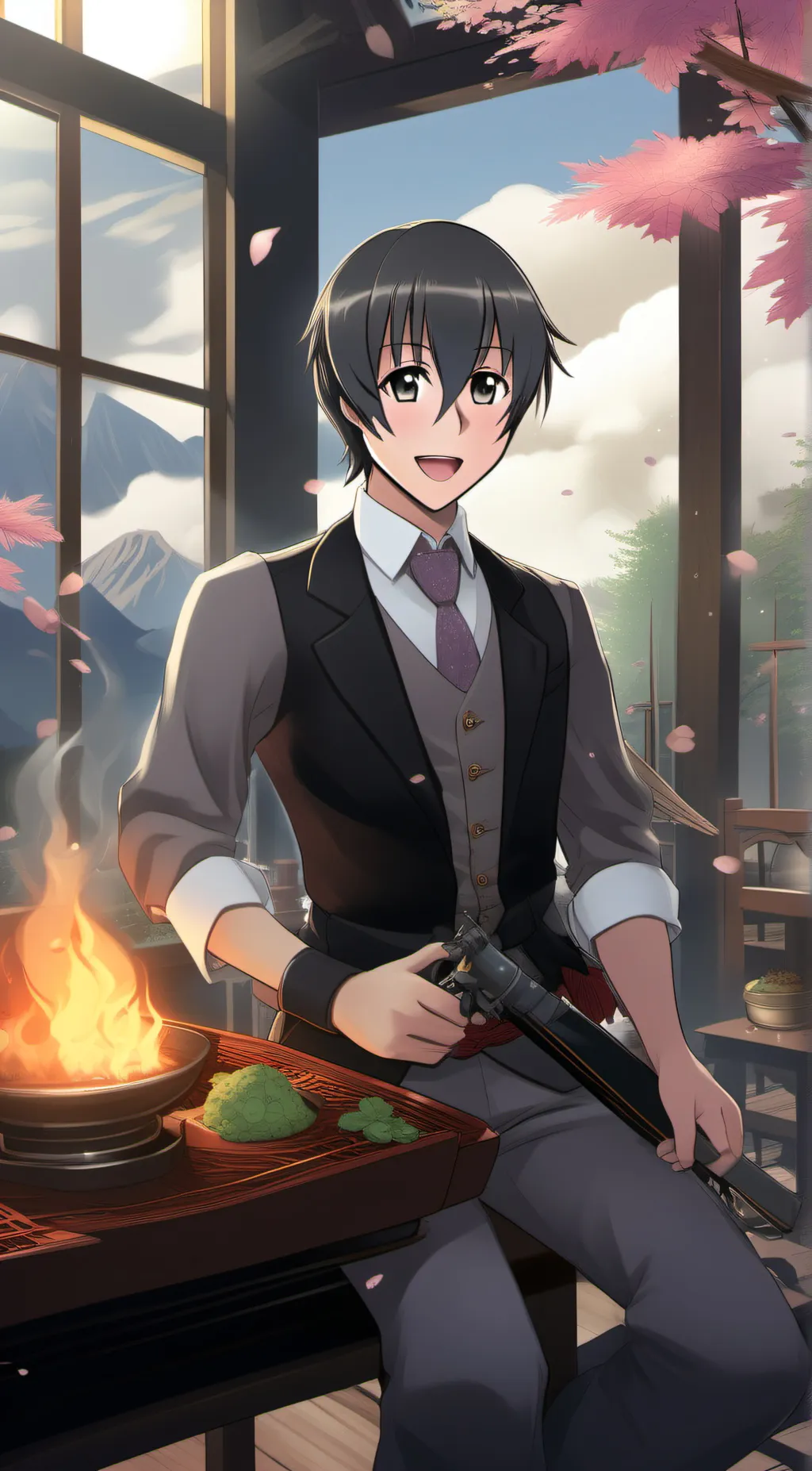 ai character: Taro yamada background