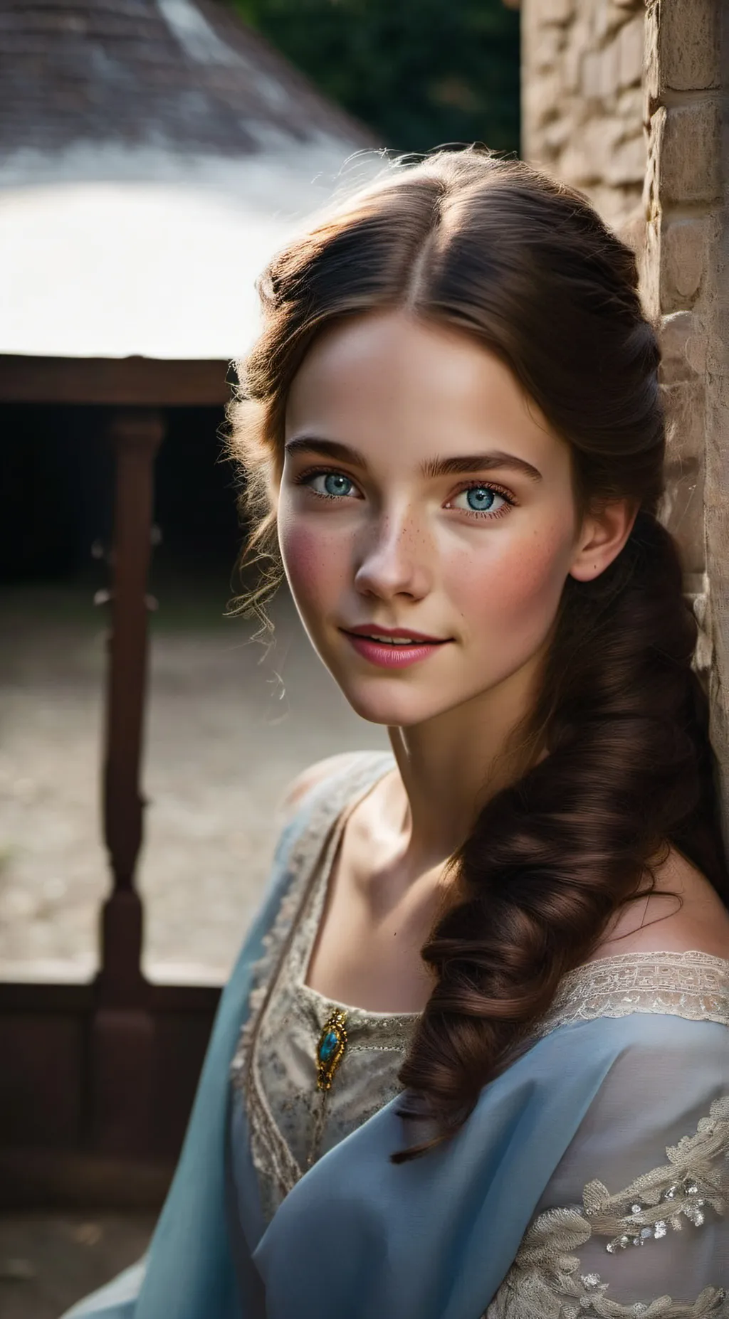 ai character: Esmeralda sabteir  background