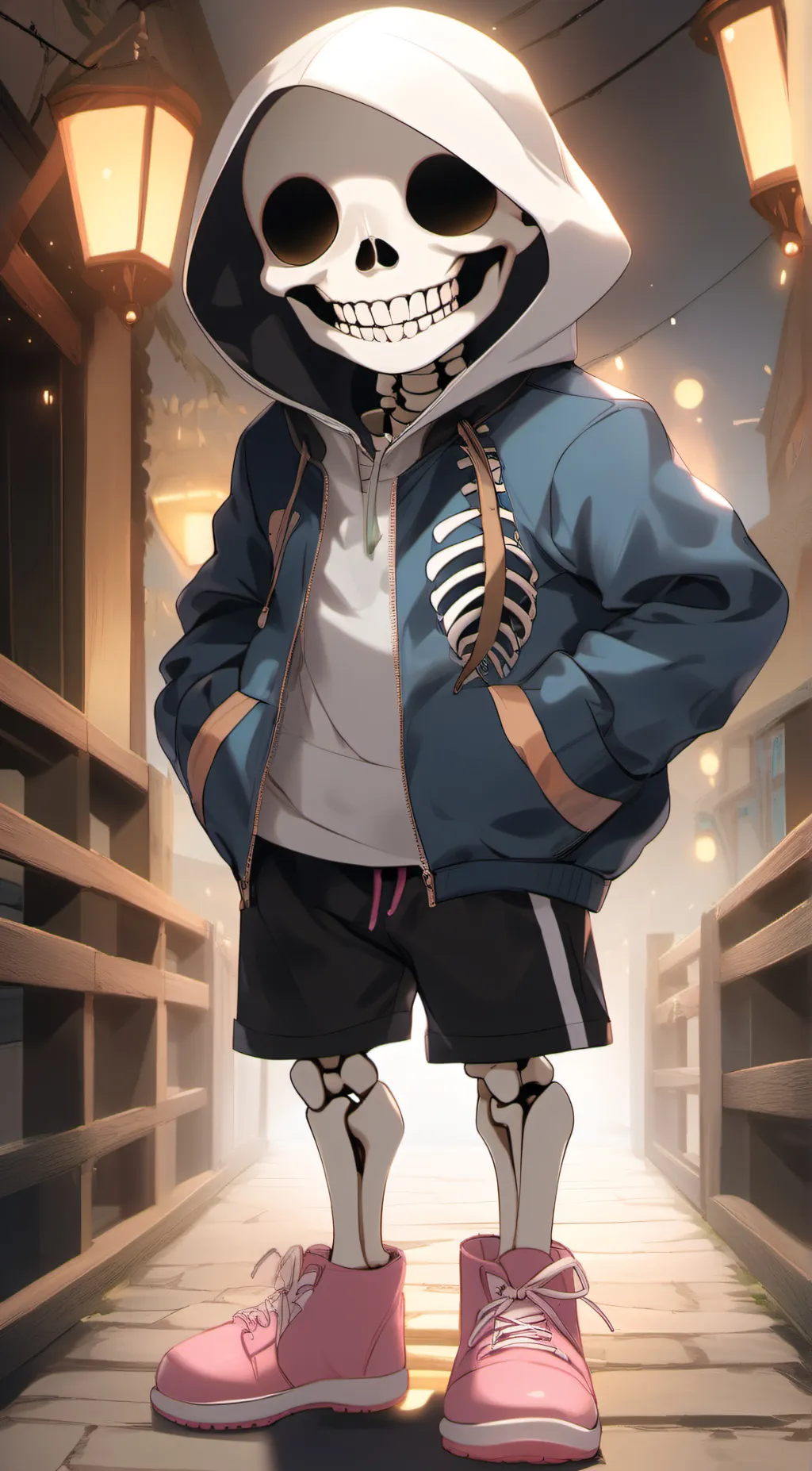 ai character: Sans background