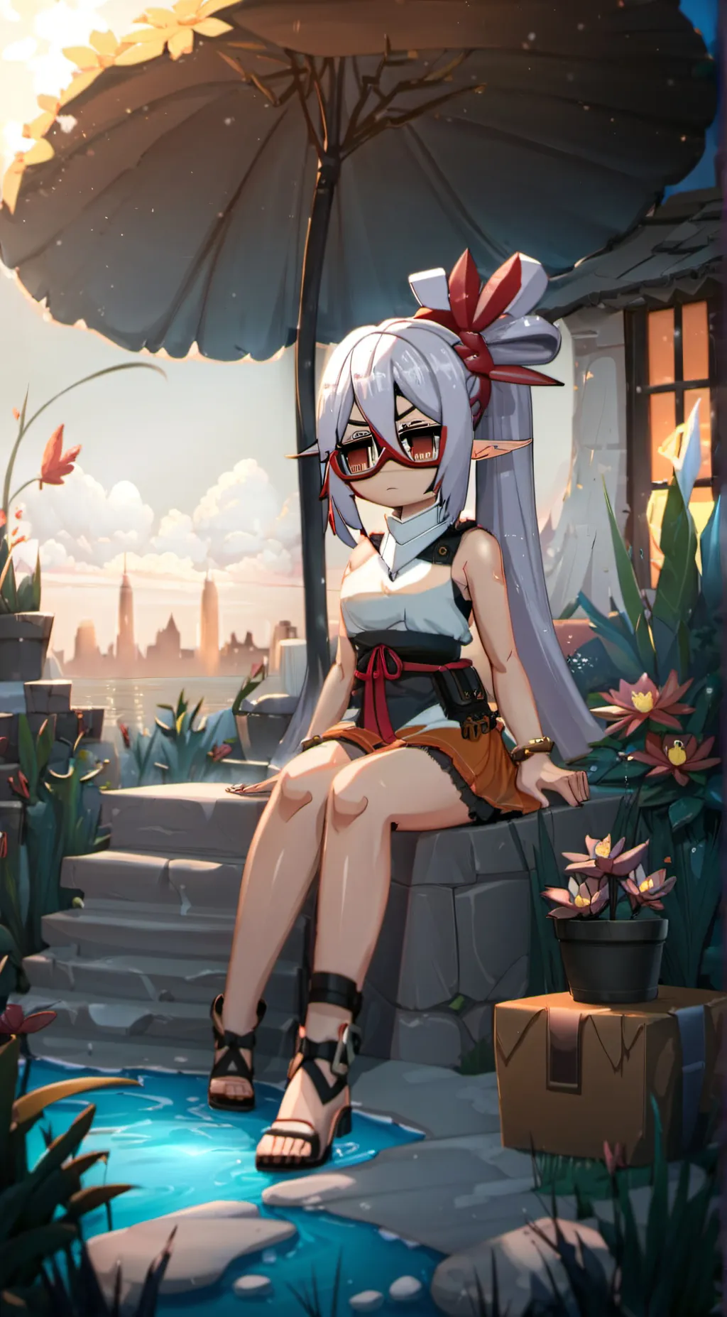 ai character: Midnight. background